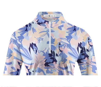 Cherryswing Women's Springtime Palette Long Sleeve Golf Shirt