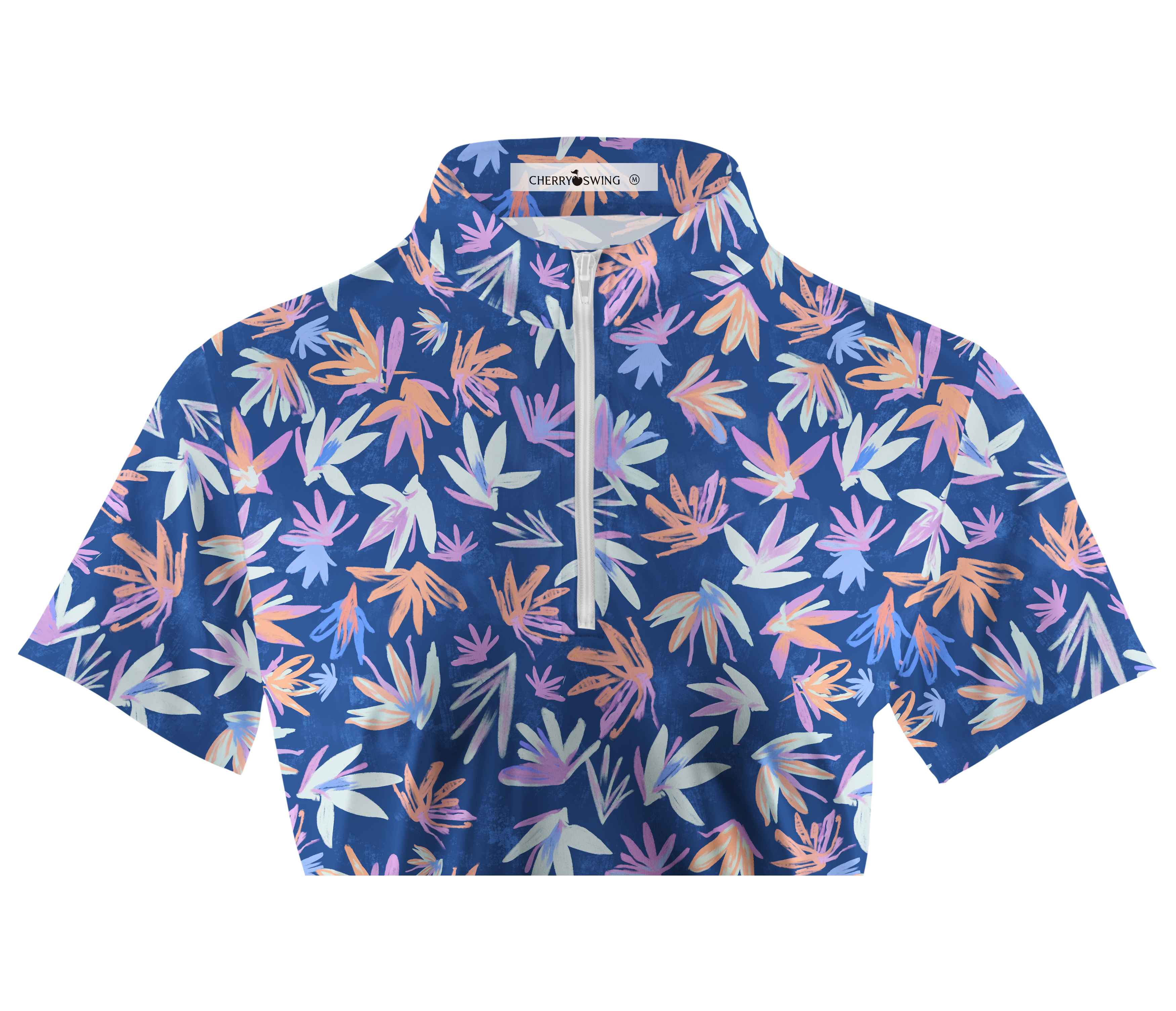 Cherryswing Women's Autumnal Garden Short Sleeve Golf Shirt