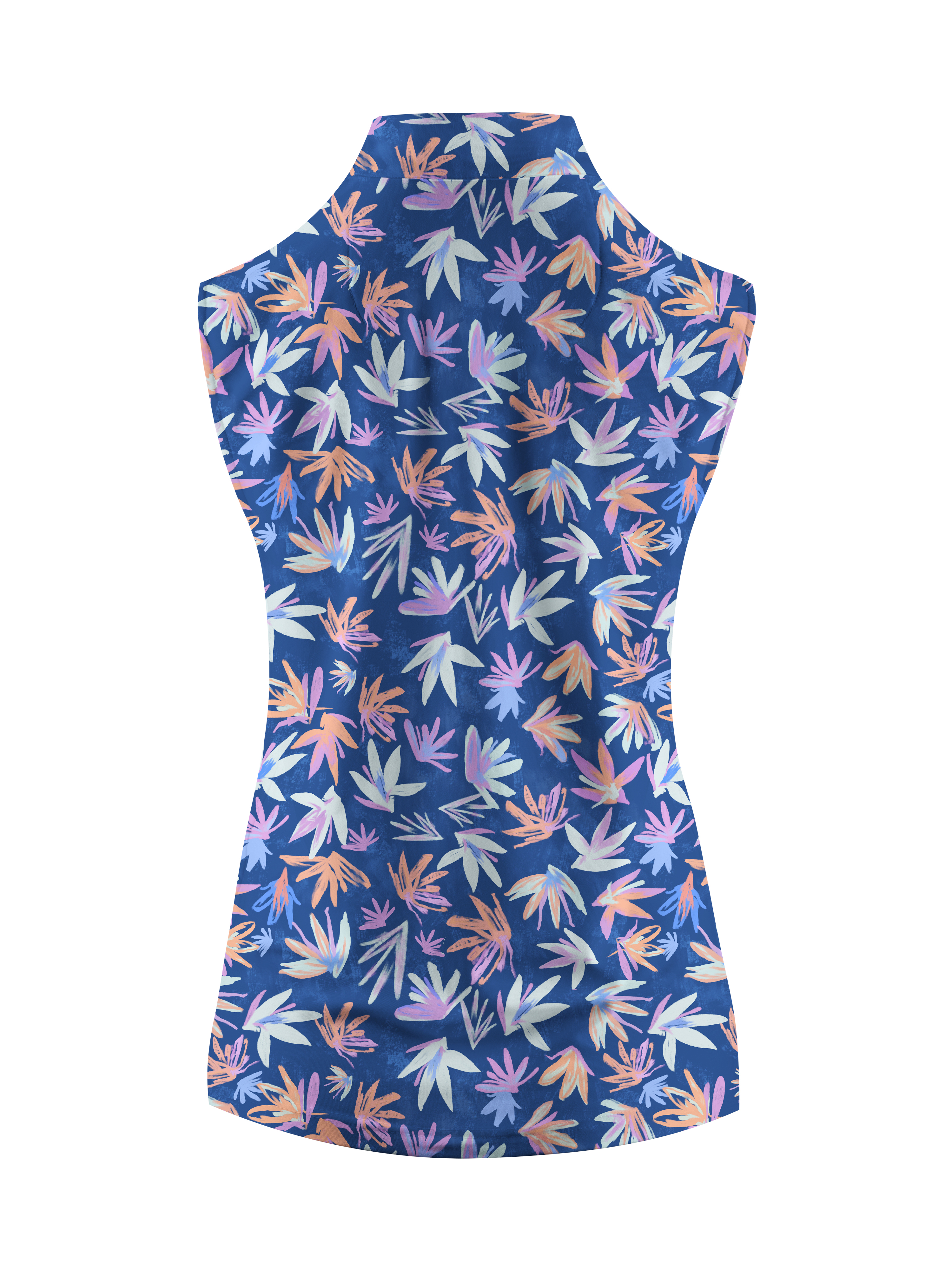 Cherryswing Women's Autumnal Garden Sleeveless Golf Shirt