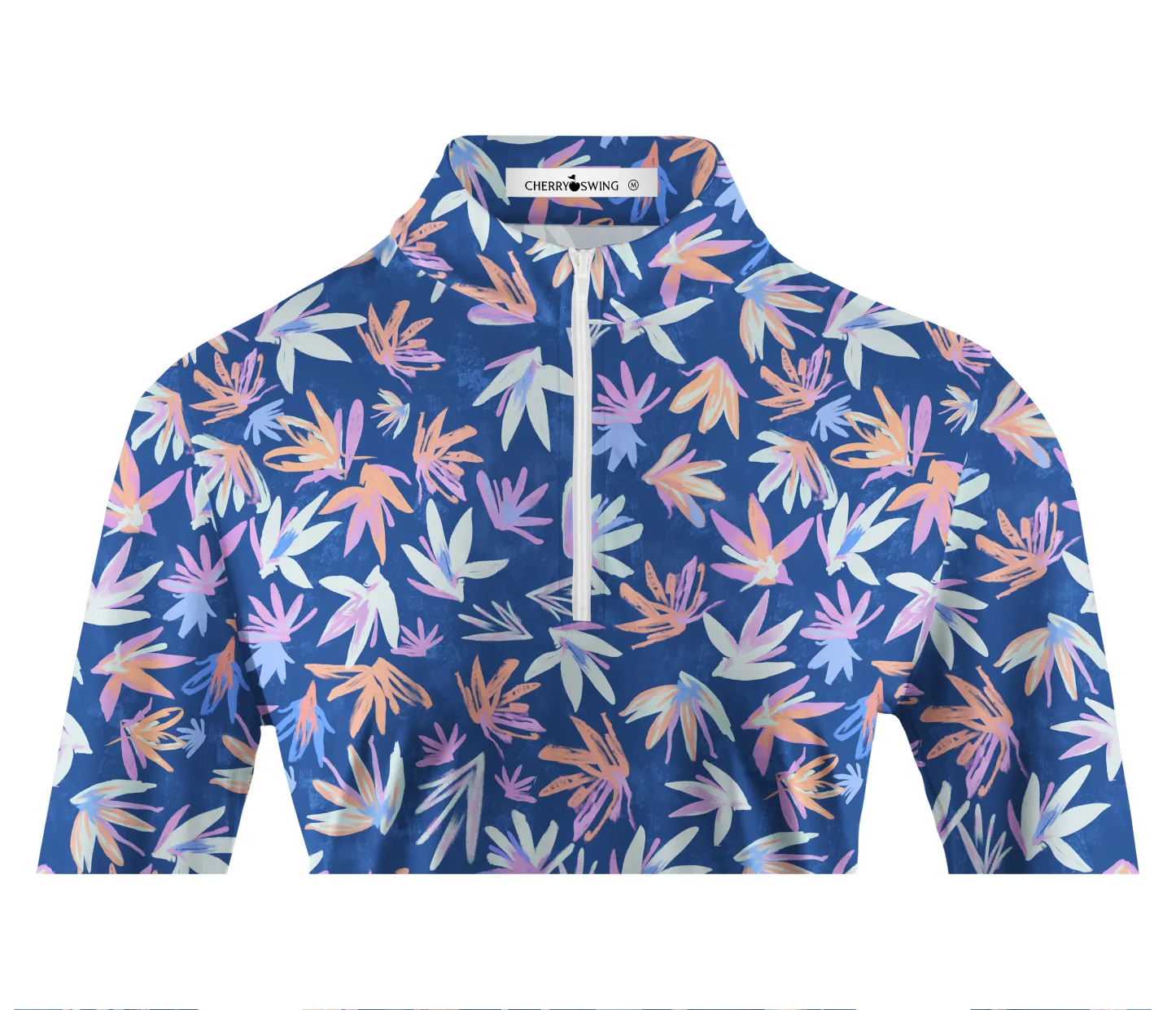 Cherryswing Women's Autumnal Garden Long Sleeve Golf Shirt