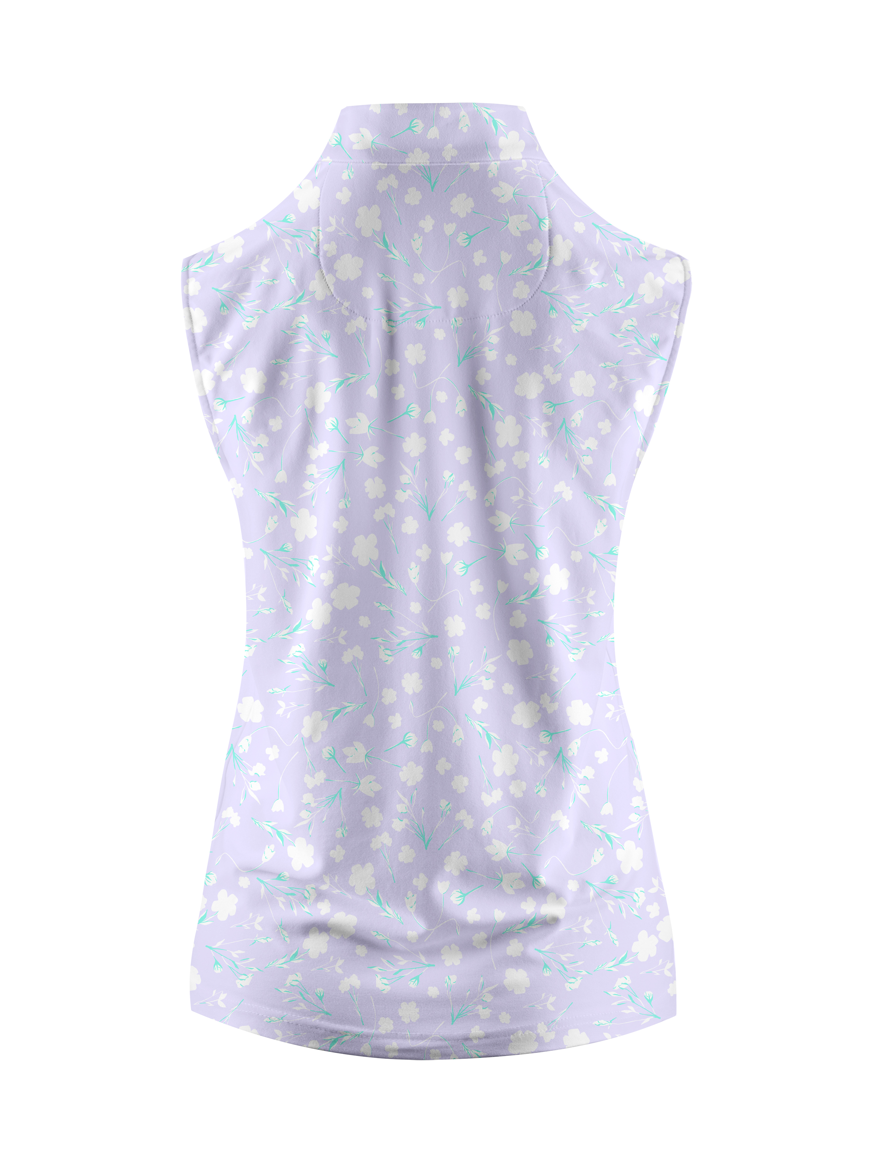 Cherryswing Women's Lavender in Full Bloom Sleeveless Golf Shirt