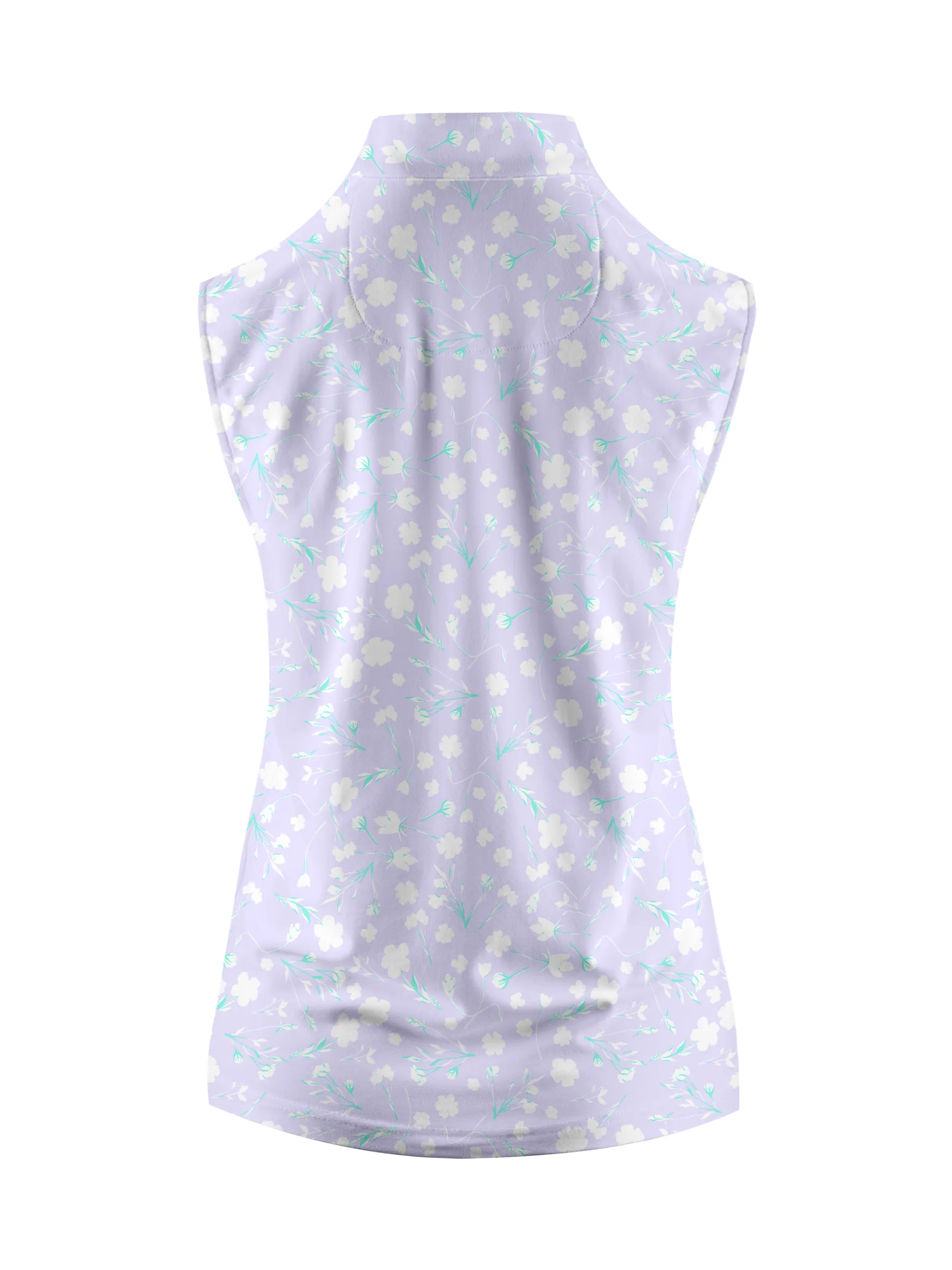 Cherryswing Women's Lavender in Full Bloom Sleeveless Golf Shirt