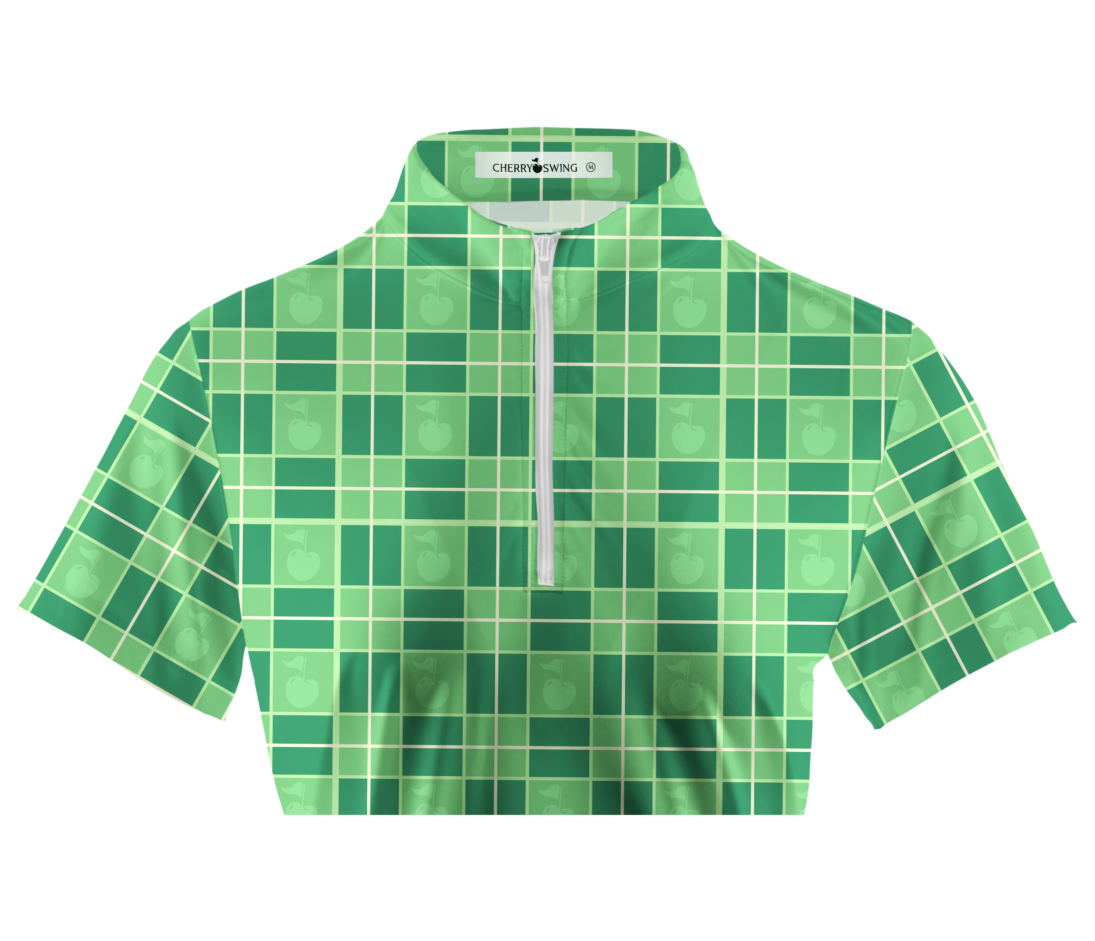 Cherryswing Women's Plaids Golf Short Sleeve Polo Shirt