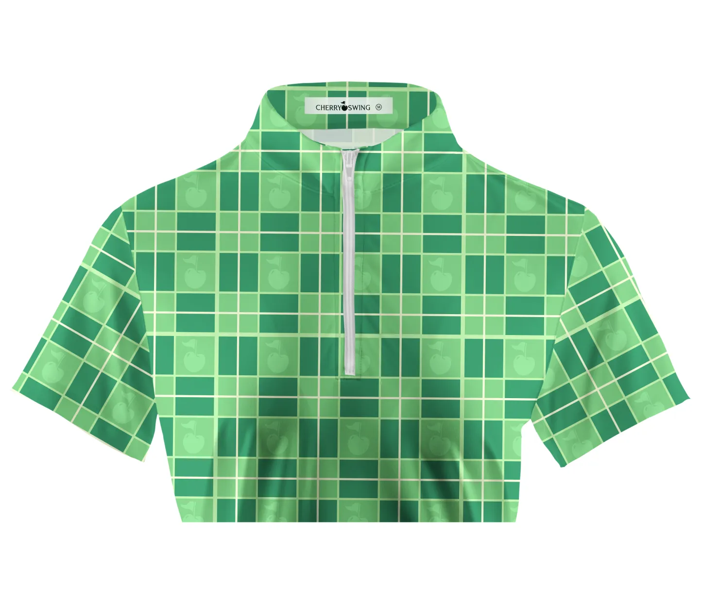 Cherryswing Women's Plaids Golf Short Sleeve Polo Shirt