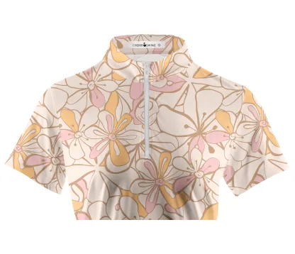 Cherryswing Women's Garden in Spring Golf Short Sleeve Polo Shirt