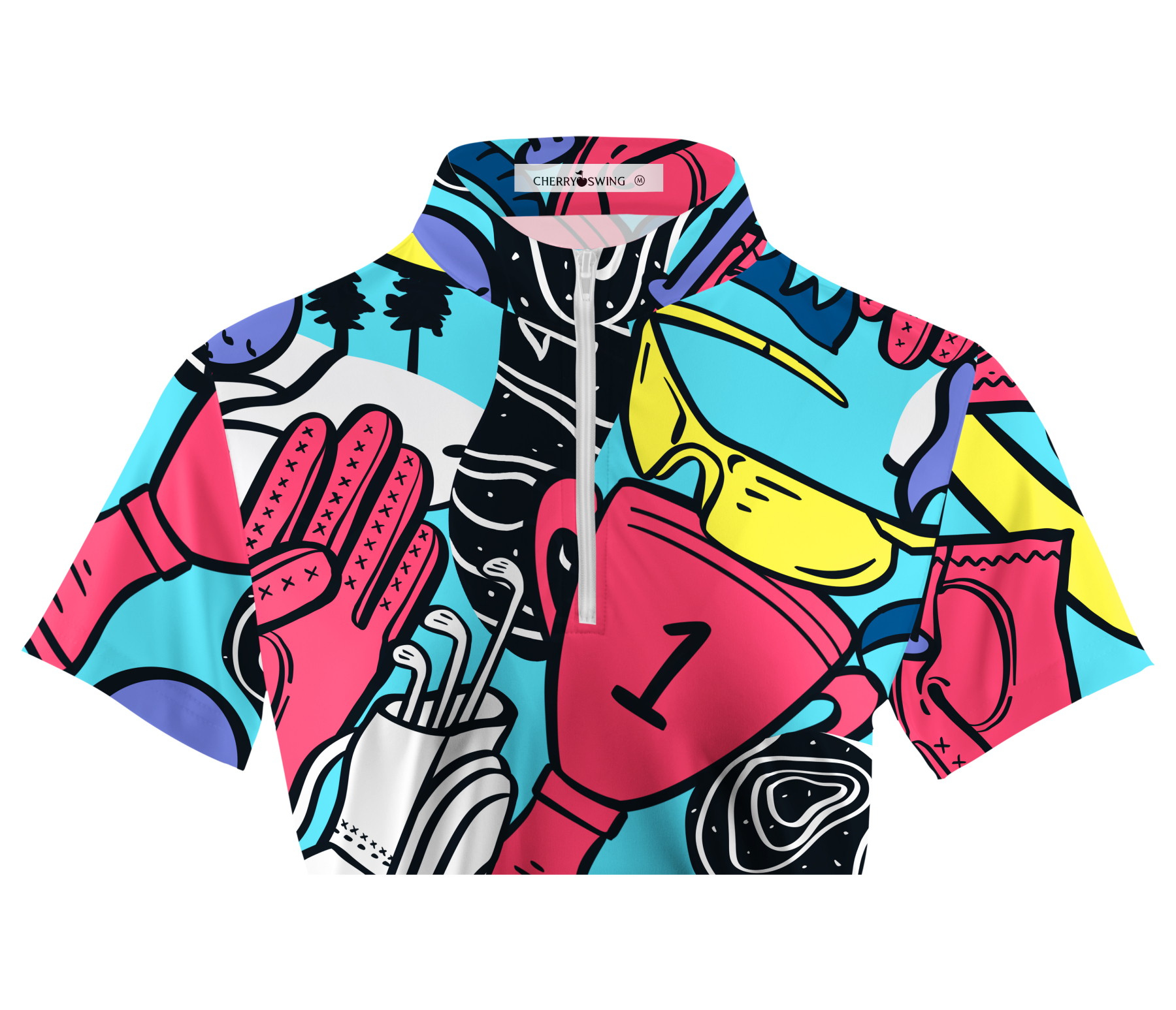 Cherryswing Women's Vivid Hues Golf Short Sleeve Polo Shirt