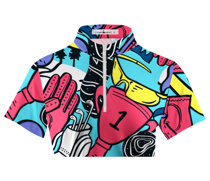 Cherryswing Women's Vivid Hues Golf Short Sleeve Polo Shirt