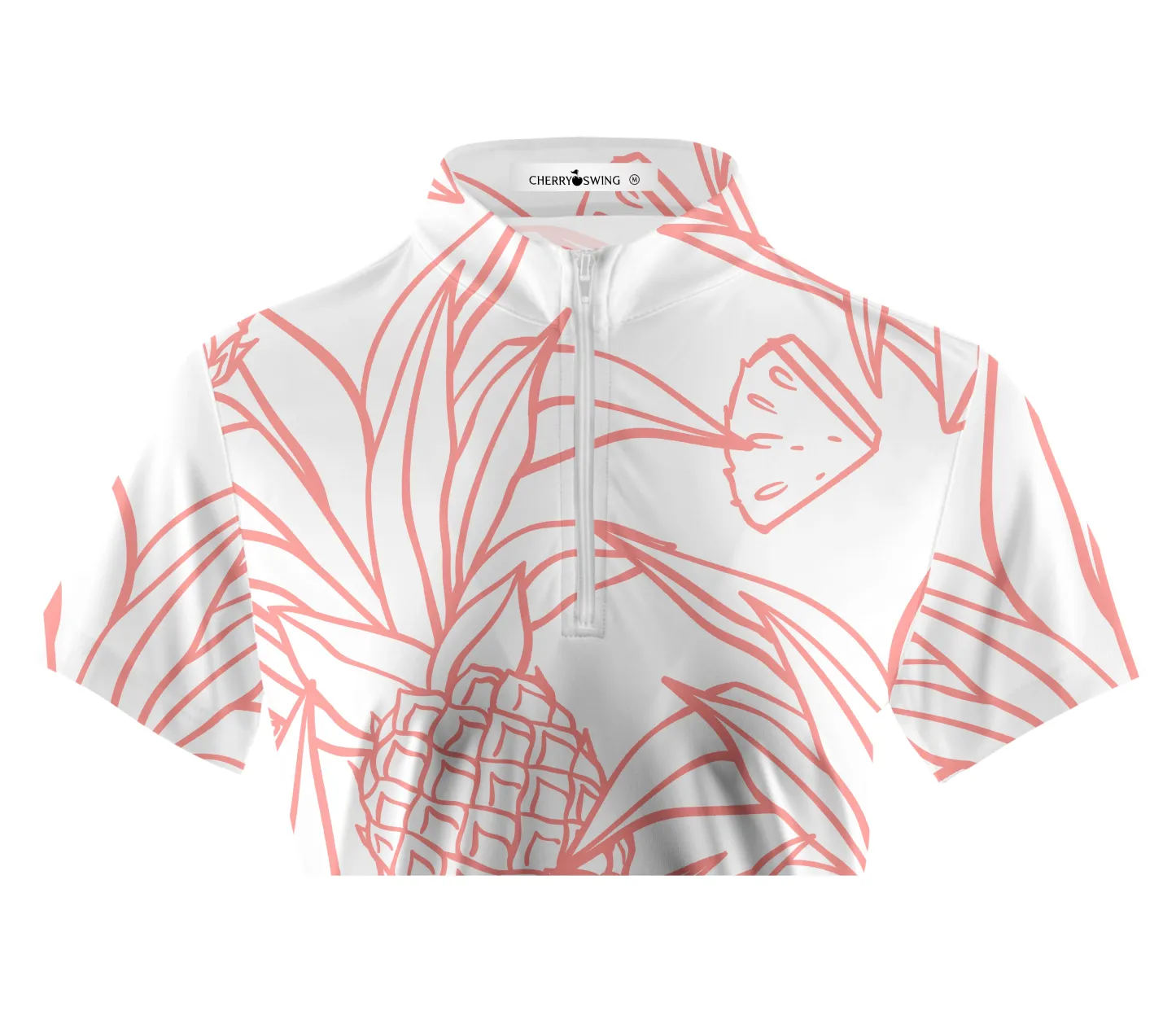 Cherryswing Women's Pineapples Golf Short Sleeve Polo Shirt