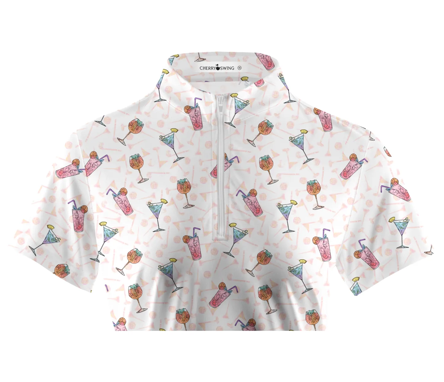 Cherryswing Women's Cocktail Party Golf Short Sleeve Polo Shirt