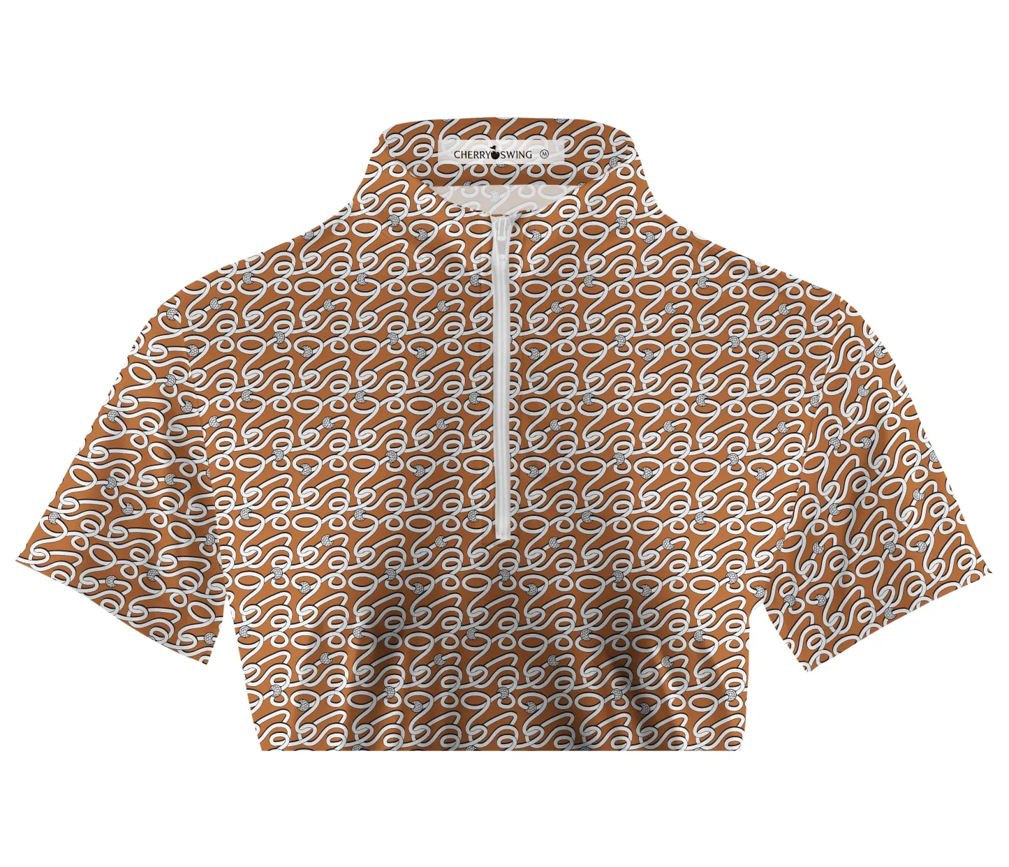 Cherryswing Women's Elegant Curves  Golf Short Sleeve Polo Shirt