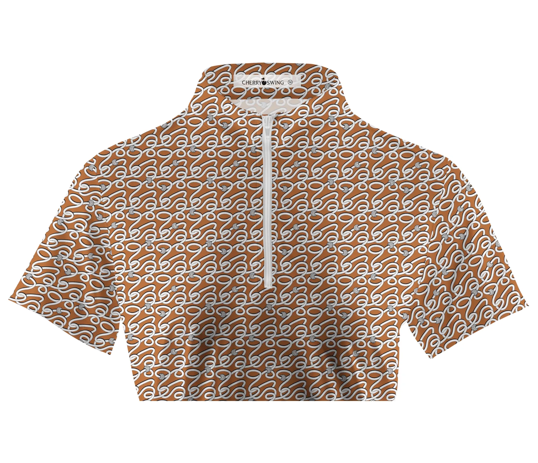 Cherryswing Women's Elegant Curves  Golf Short Sleeve Polo Shirt