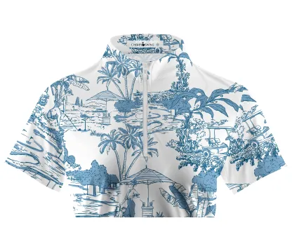 Cherryswing Women's Holiday Getaway Golf Short Sleeve Polo Shirt