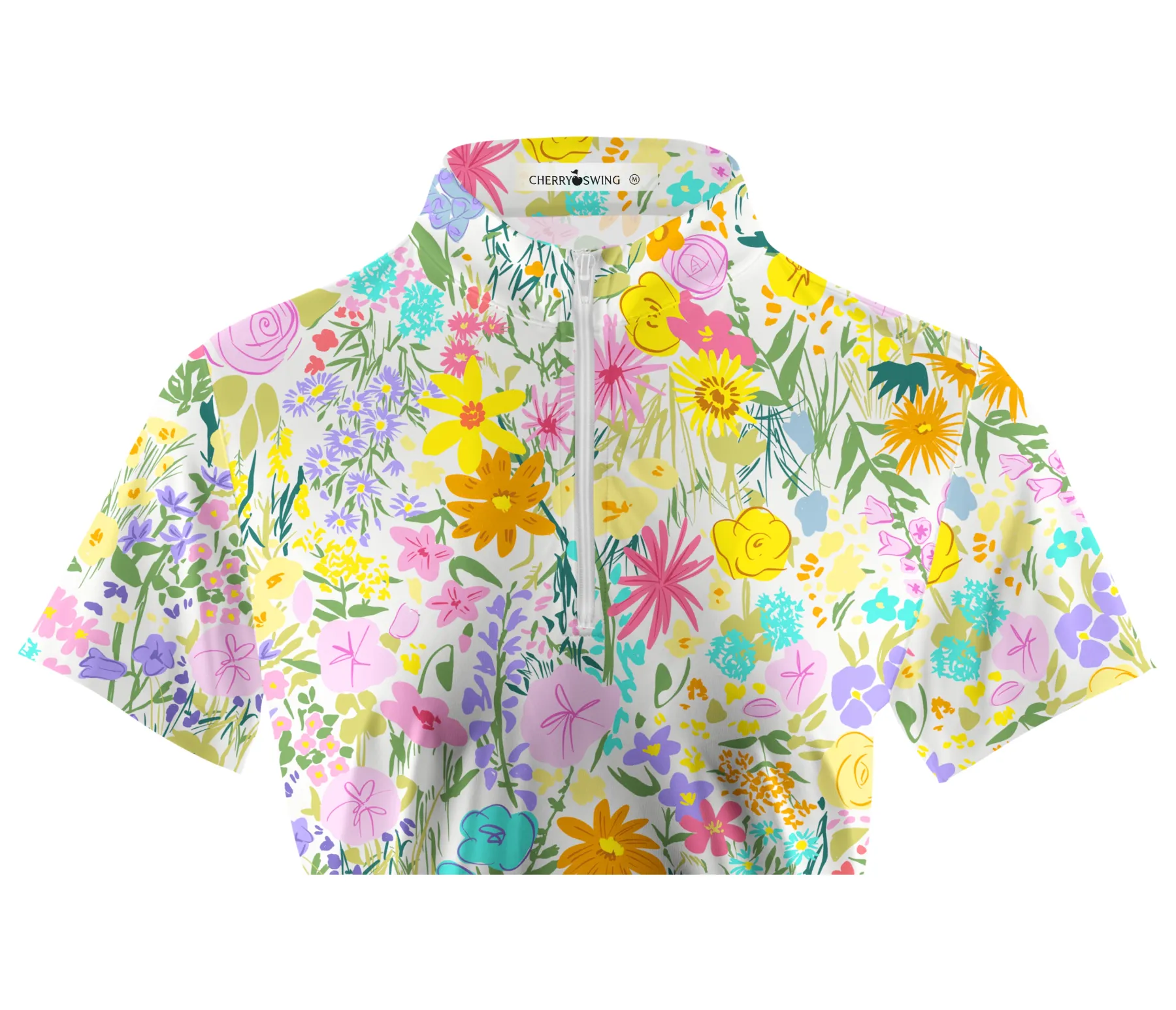 Cherryswing Women's Nature's Beauty Golf Short Sleeve Polo Shirt