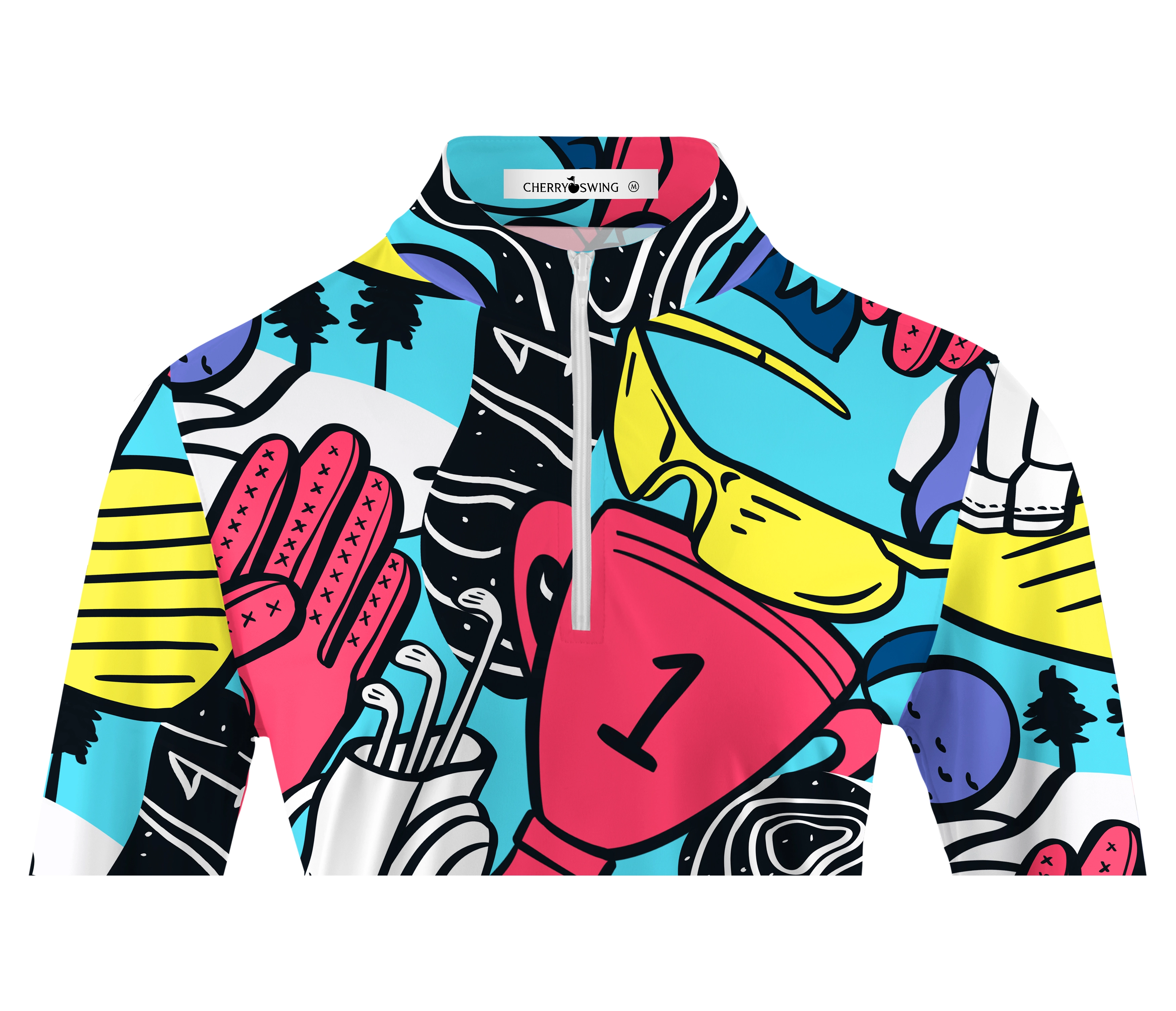 Cherryswing Women's Vivid Hues Golf Long Sleeve Polo Shirt