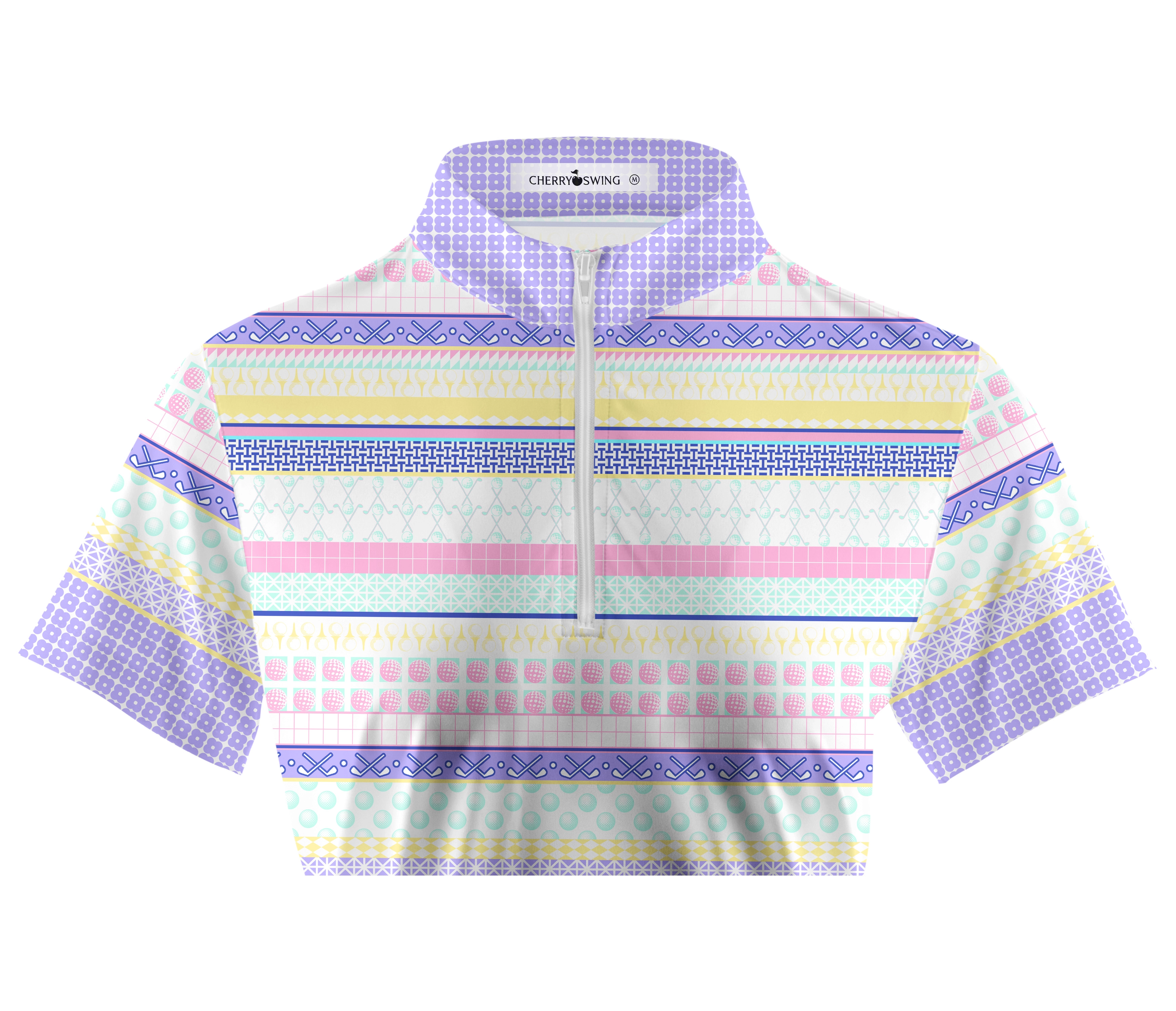 Cherryswing Women's English Countryside Golf Short Sleeve Polo Shirt