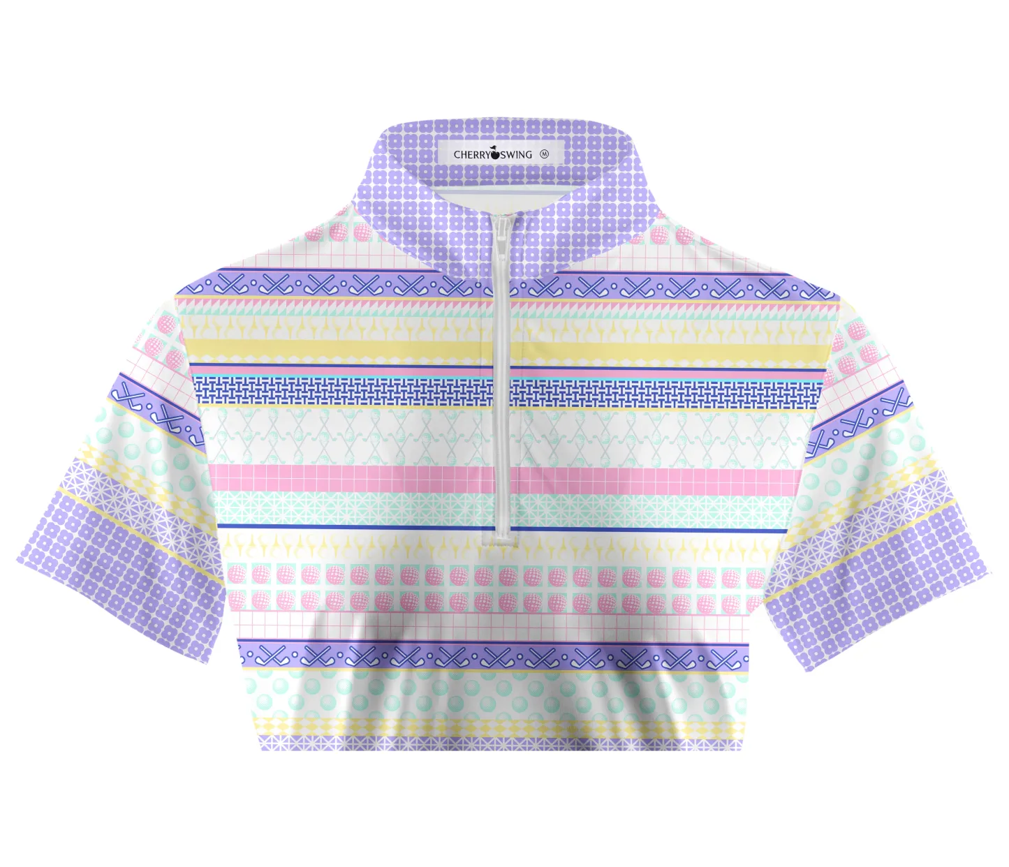 Cherryswing Women's English Countryside Golf Short Sleeve Polo Shirt