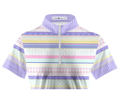 Cherryswing Women's English Countryside Golf Short Sleeve Polo Shirt