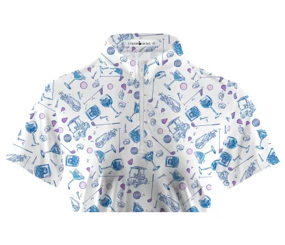 Cherryswing Women's Golf Club's Archives Golf Short Sleeve Polo Shirt