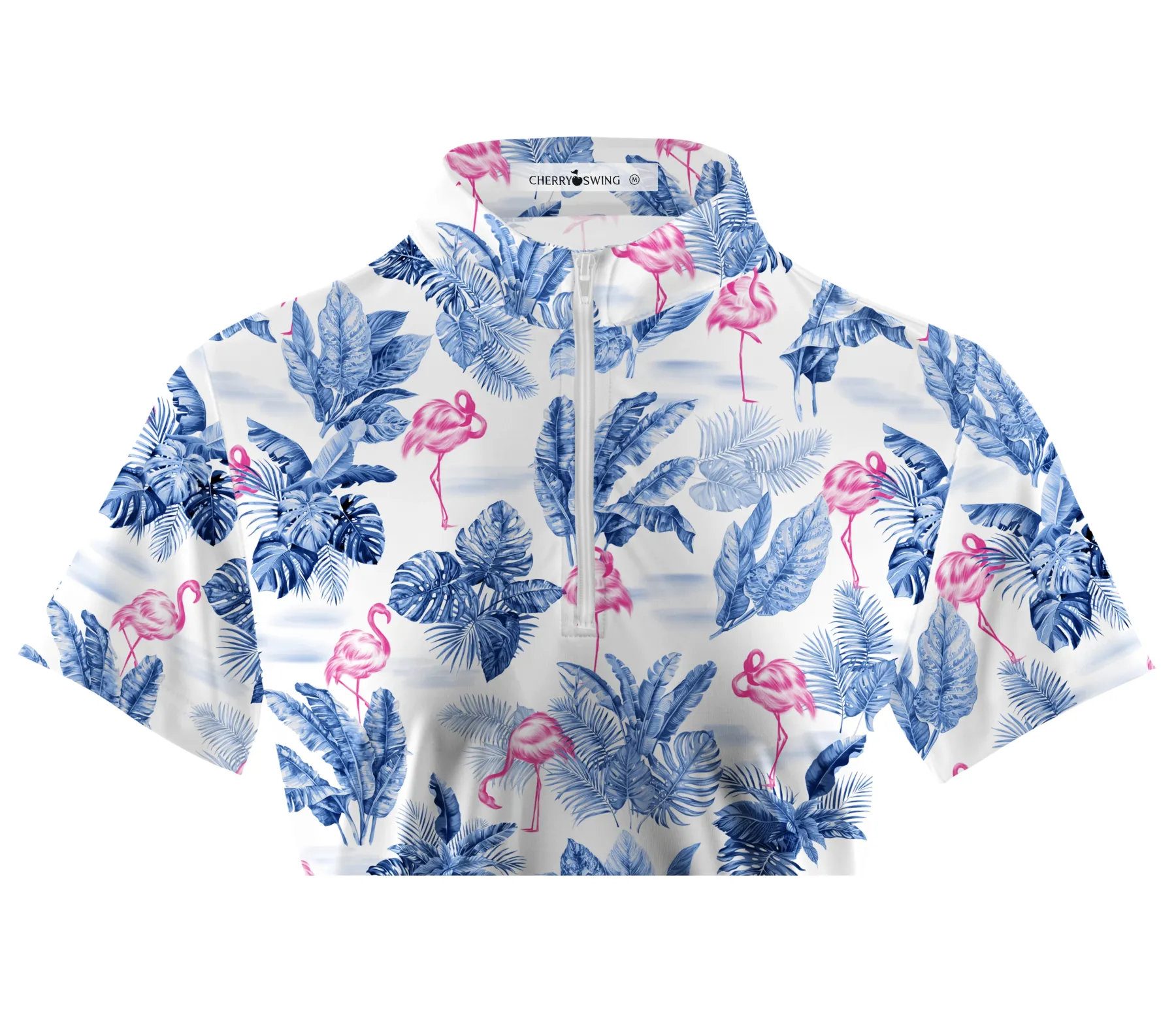 Cherryswing Women's Secluded Lagoon Short Sleeve Polo Shirt