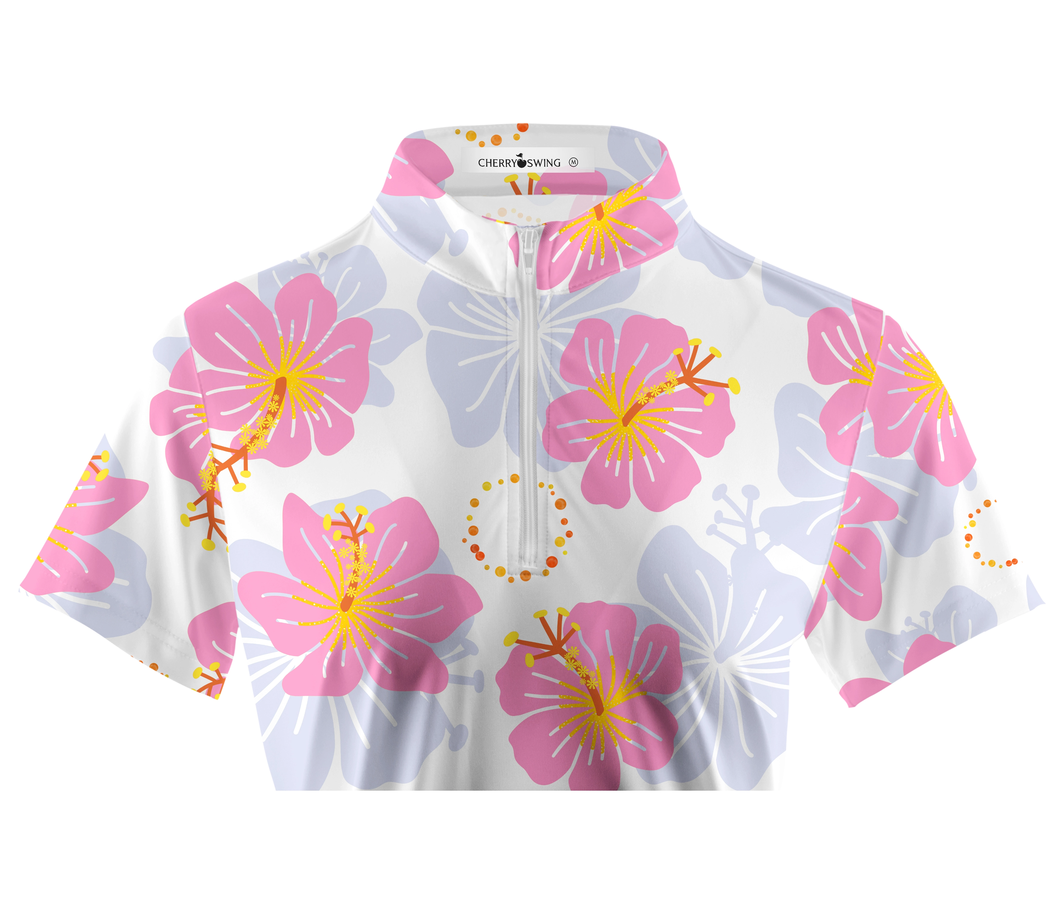 Cherryswing Women's Vibrant Spring Day Short Sleeve Polo Shirt