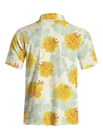 Cherryswing Vibrant Spring Day Men's Polo Shirt