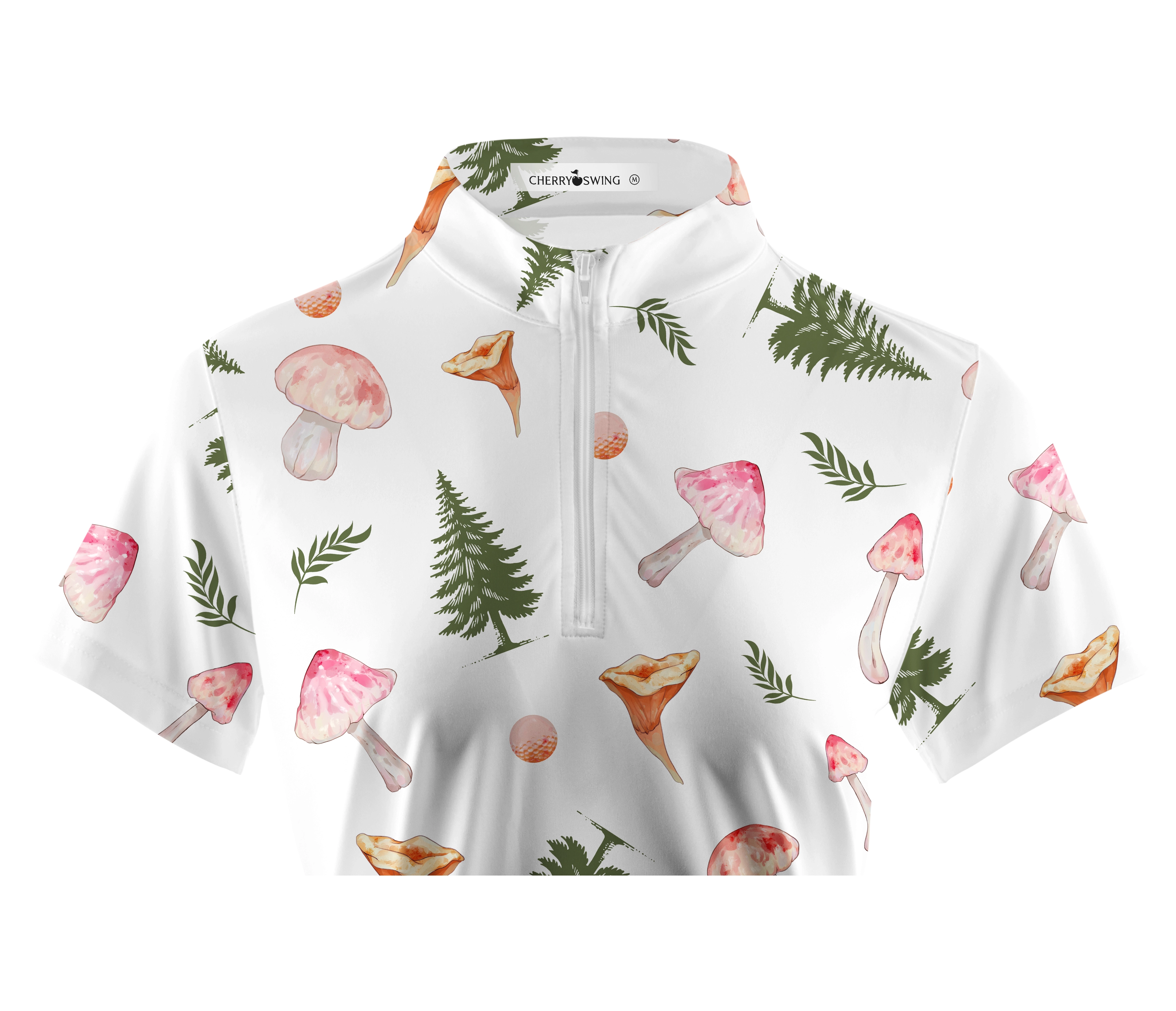 Cherryswing Women's Summer Picnics Short Sleeve Polo Shirt