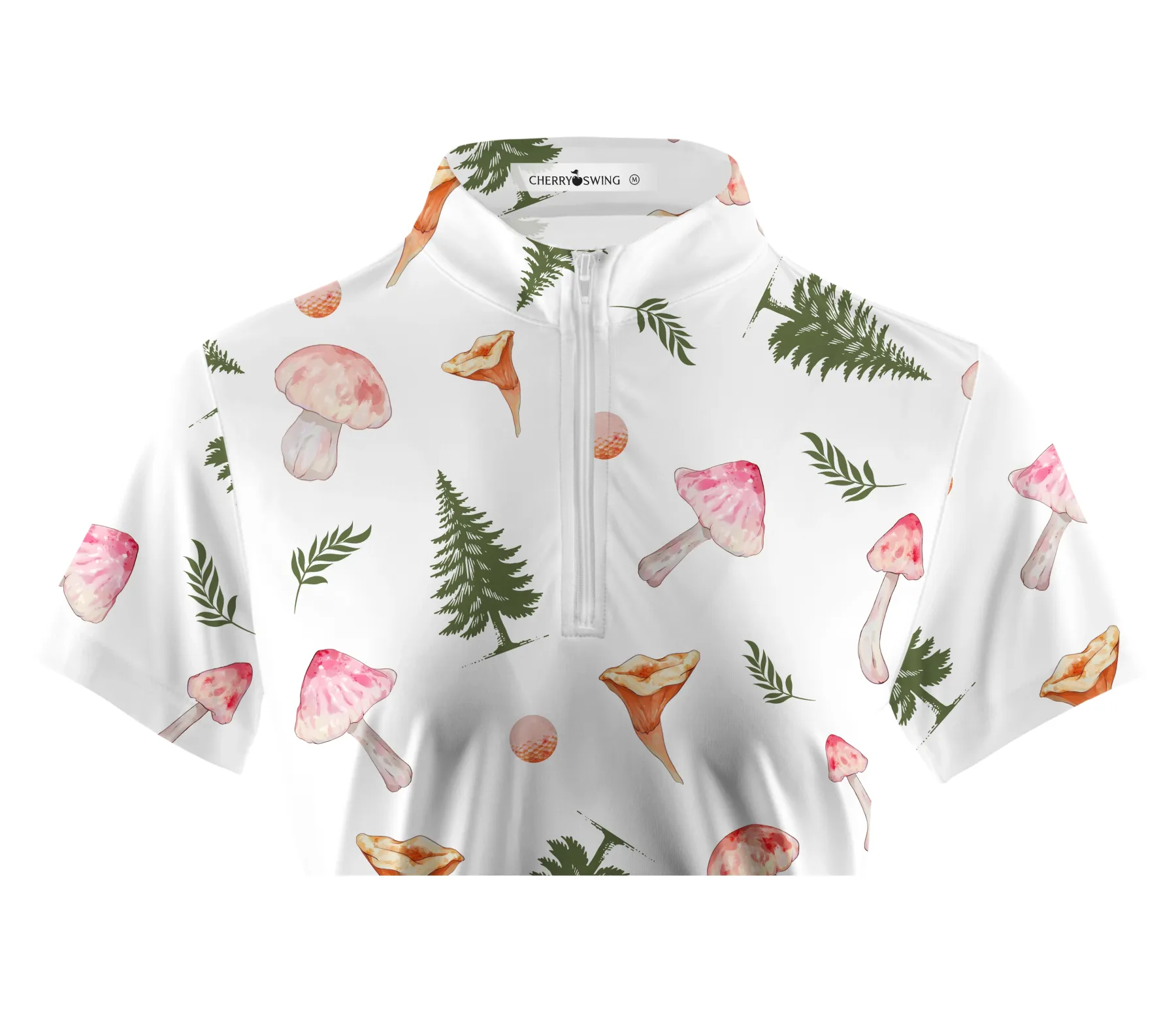 Cherryswing Women's Summer Picnics Short Sleeve Polo Shirt