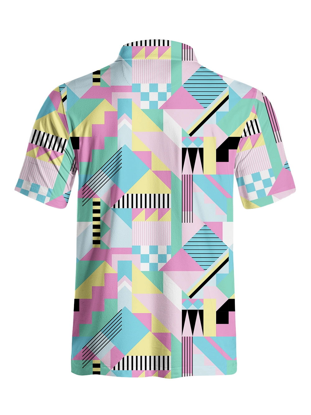 Cherryswing Geometric Patterns Men's Polo Shirt