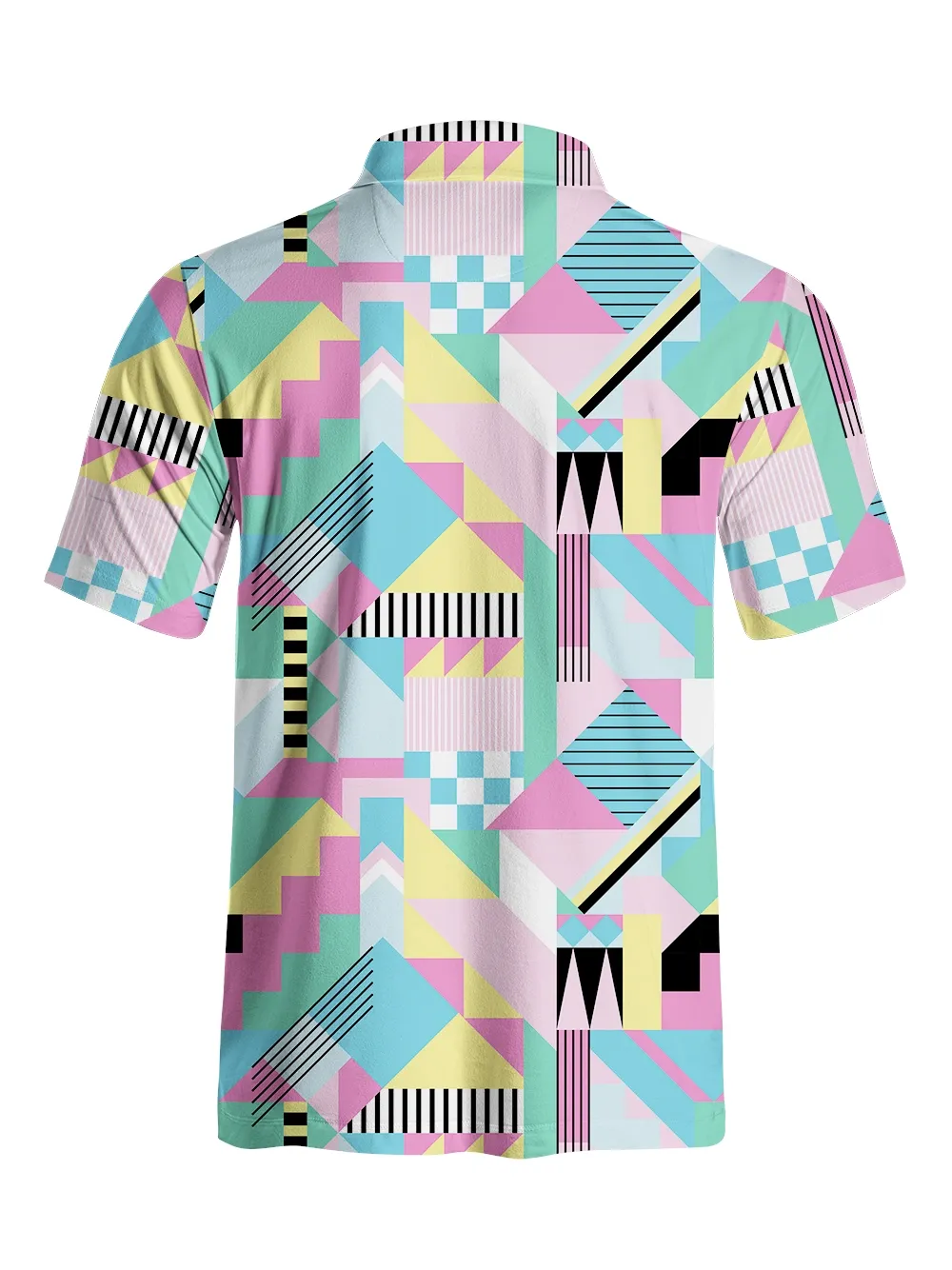 Cherryswing Geometric Patterns Men's Polo Shirt