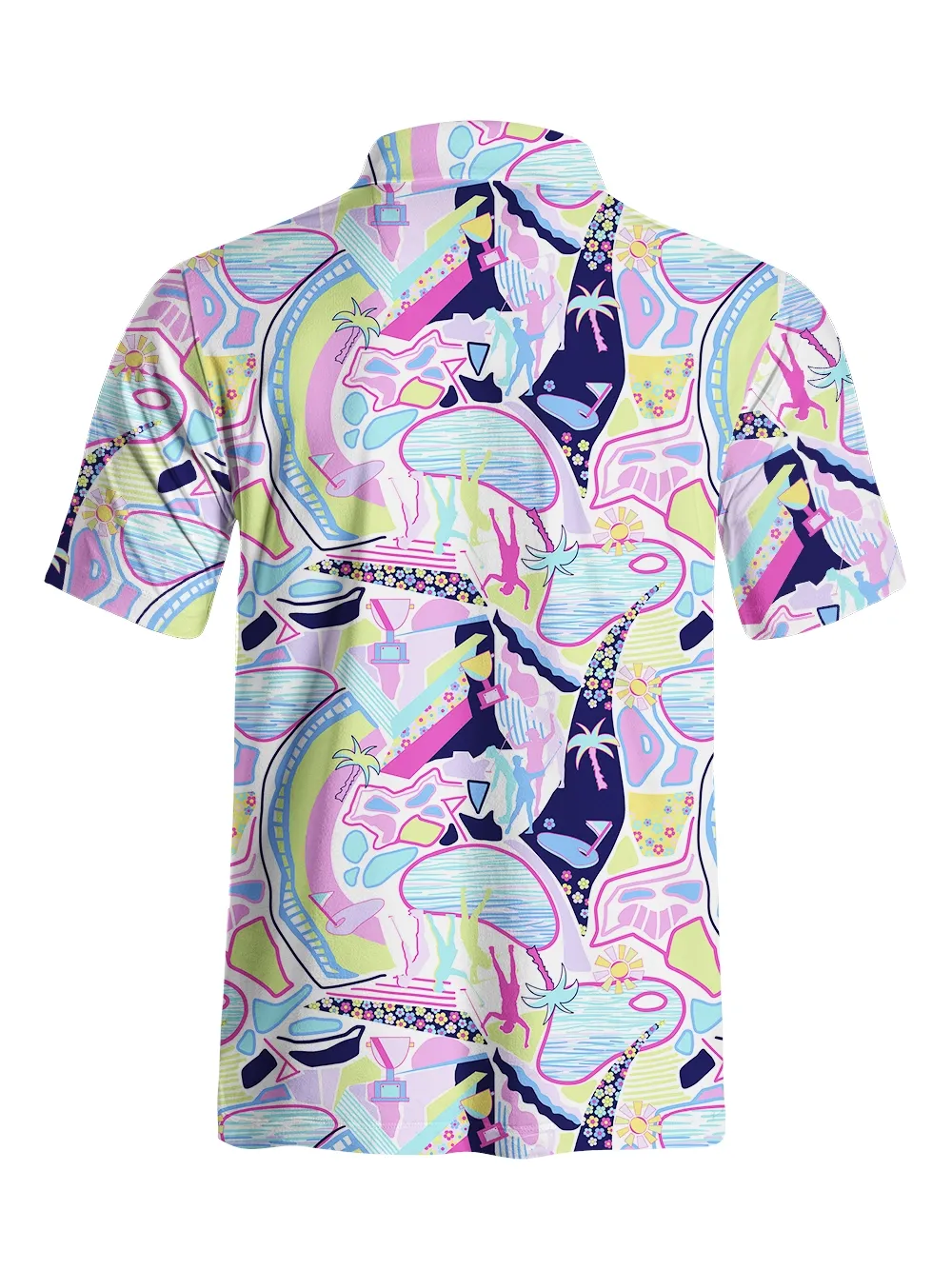 Cherryswing Vivid Pattern Men's Polo Shirt