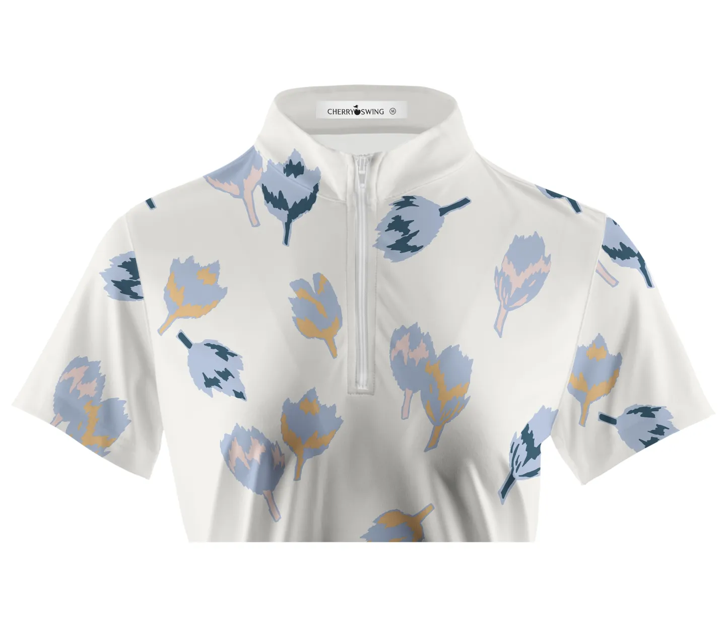 Cherryswing Women's Springtime Tulips Short Sleeve Polo Shirt