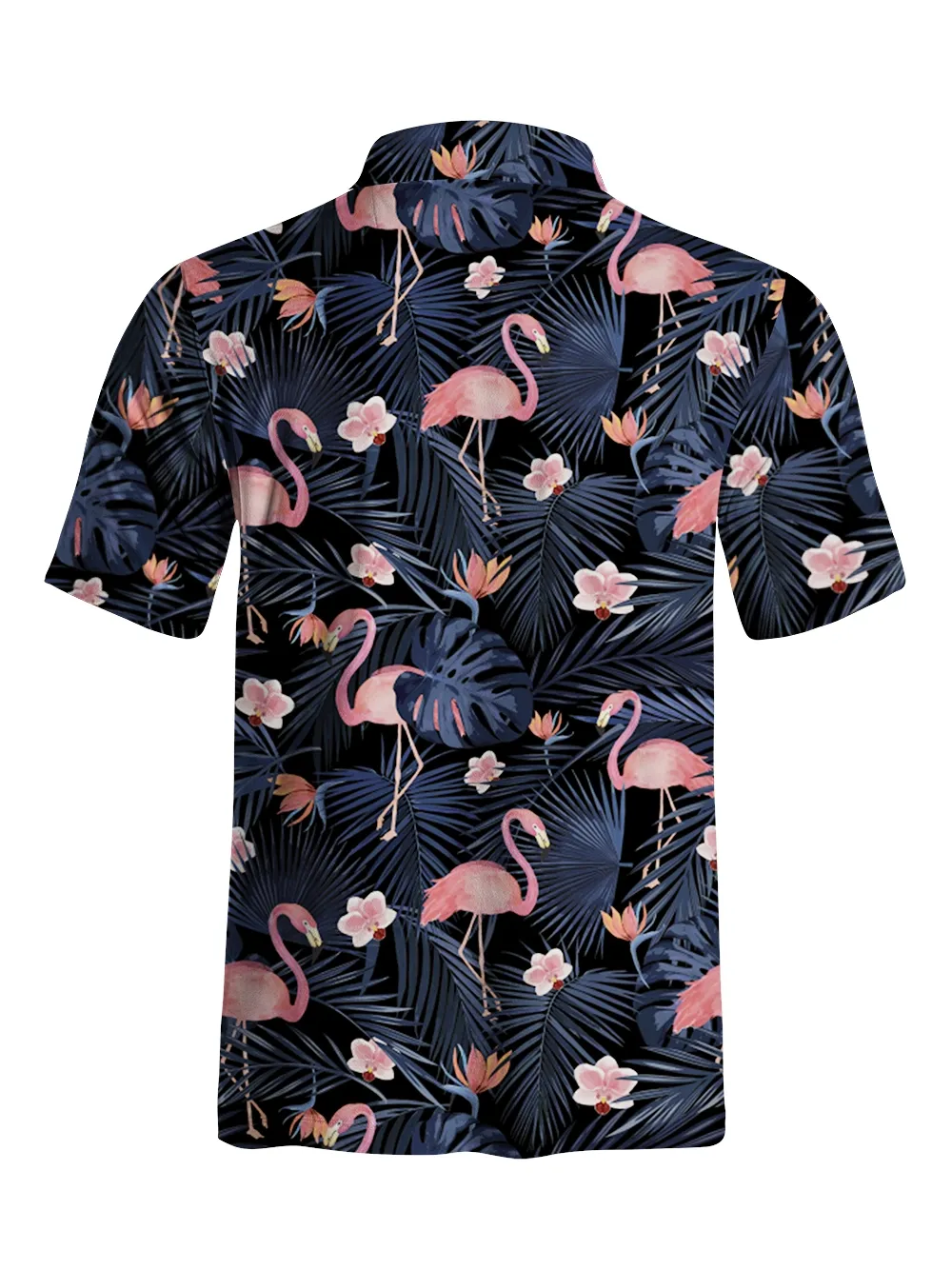 Cherryswing Dancing Flamingo Men's Polo Shirt