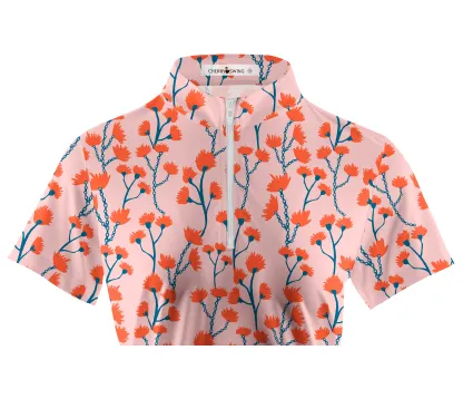 Cherryswing Women's Summer Field Short Sleeve Polos