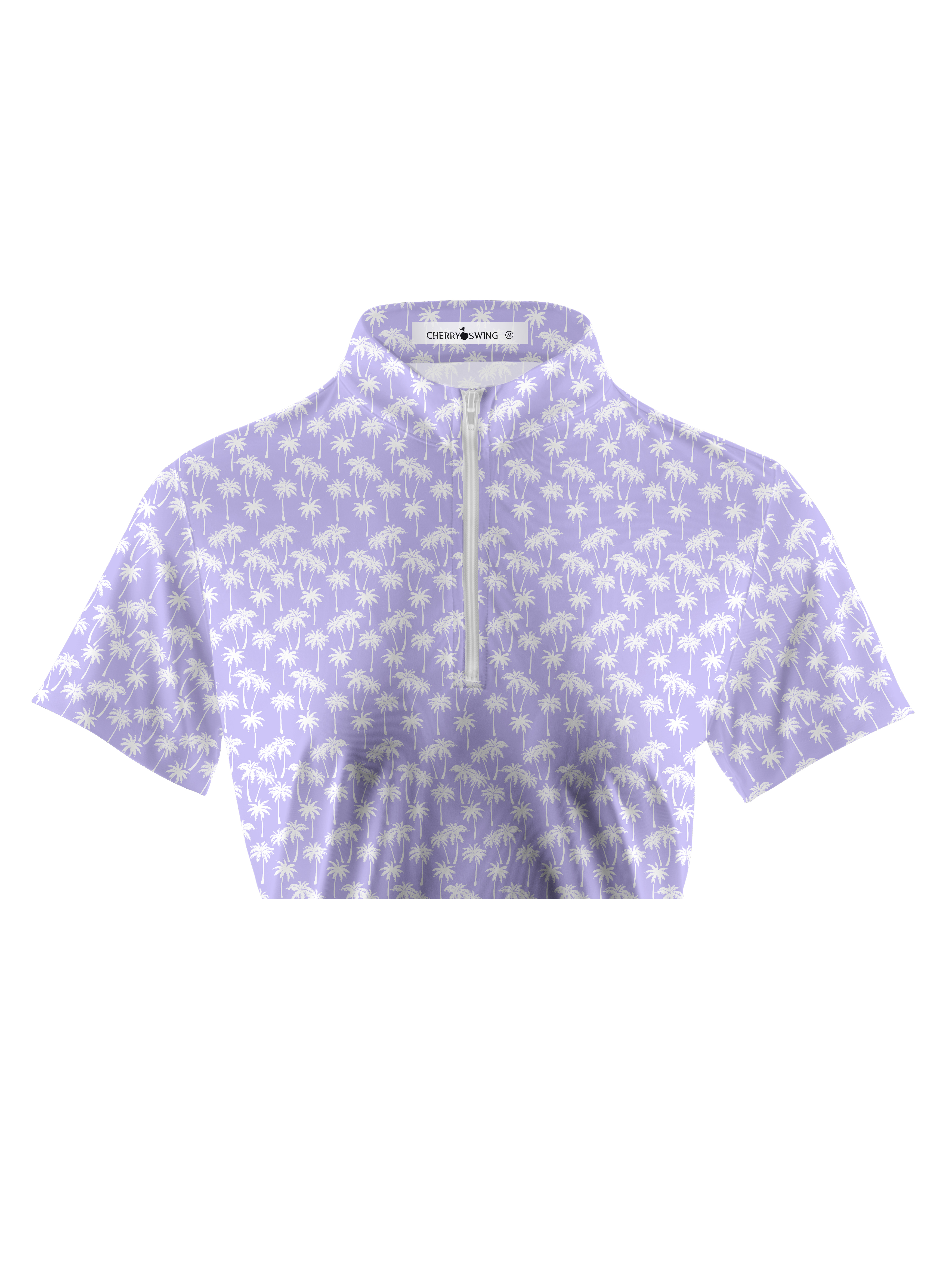 Cherryswing Women's 1/4 Zip Golf Short Sleeve Polo Shirt