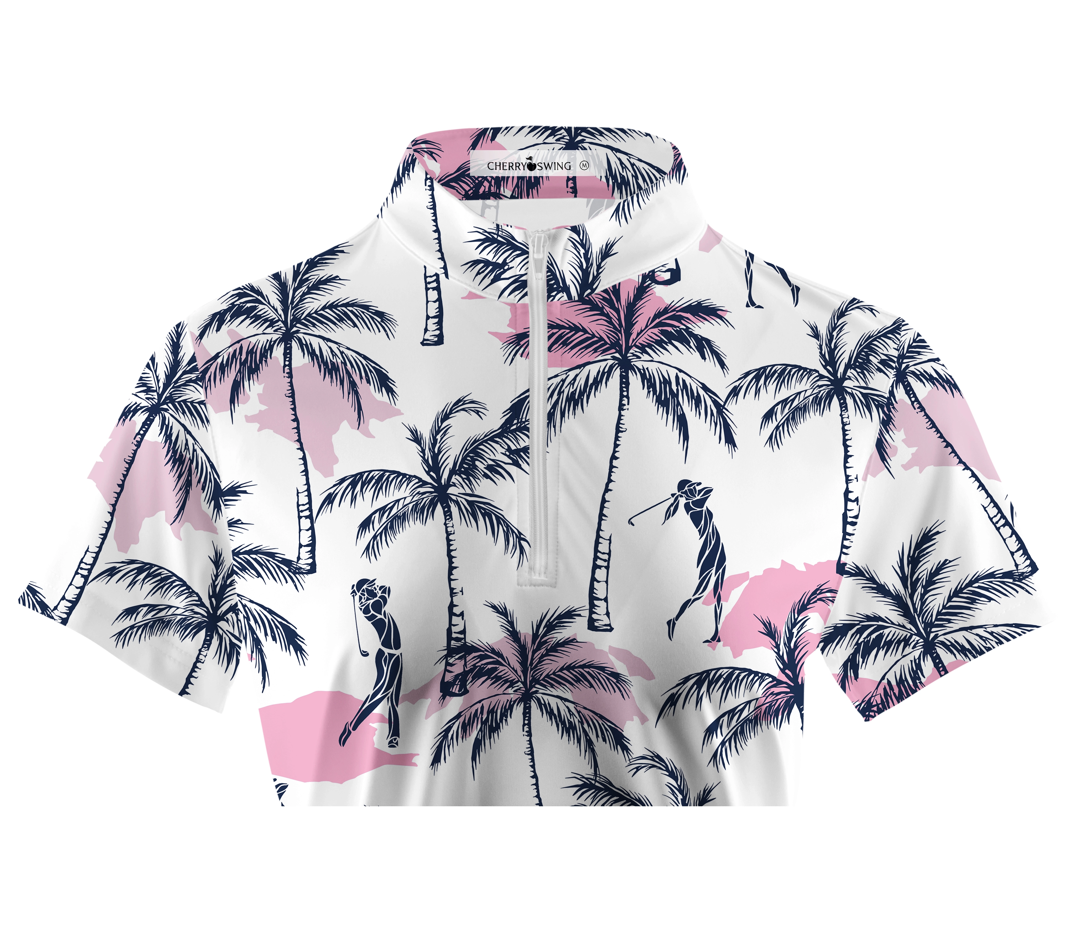 Cherryswing Women's Relax Hawaii Short Sleeve Polos