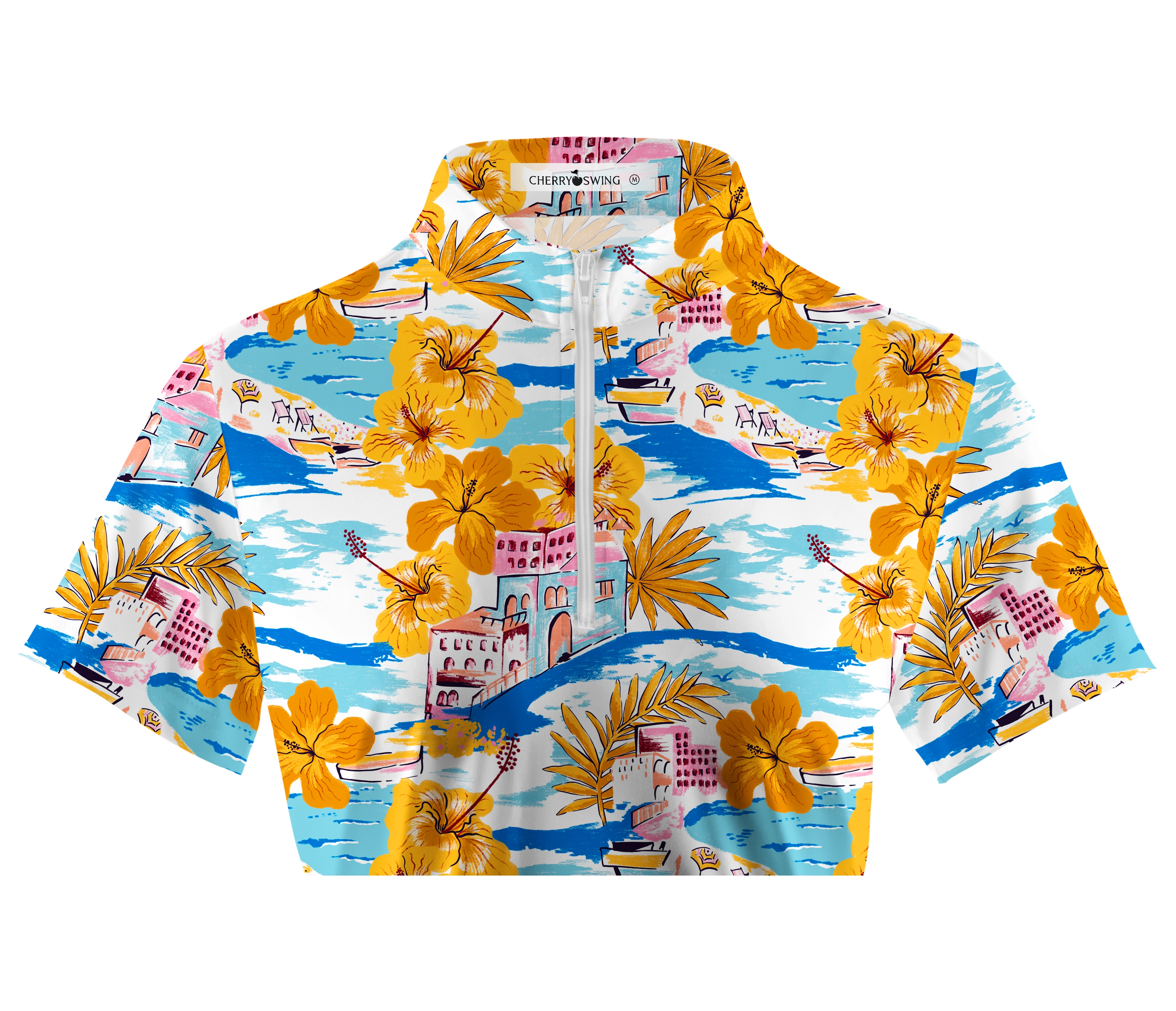 Cherryswing Women's Island Getaway Short Sleeve Polos