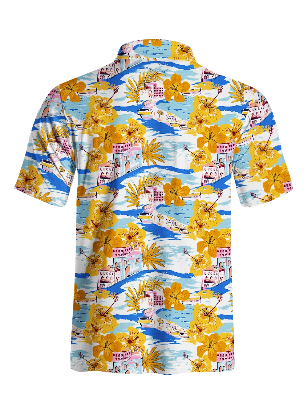 Cherryswing Island Getaway Men's Polo Shirt