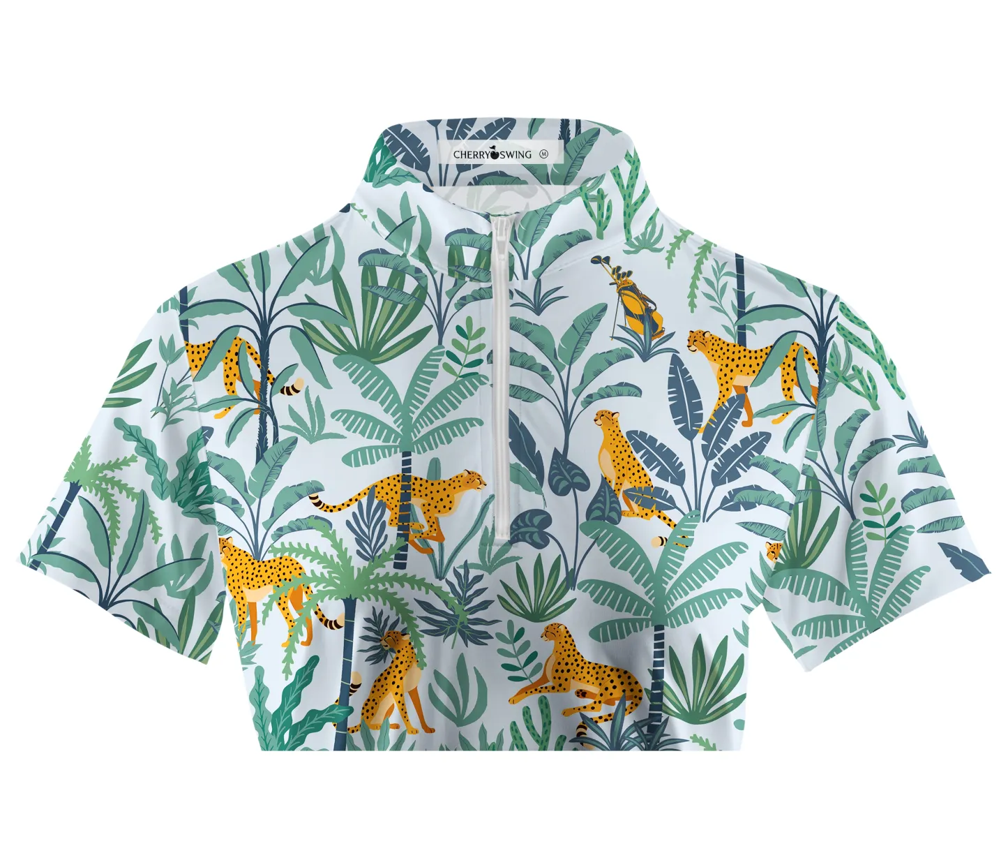 Cherryswing Women's Mysterious Forest Short Sleeve Polos