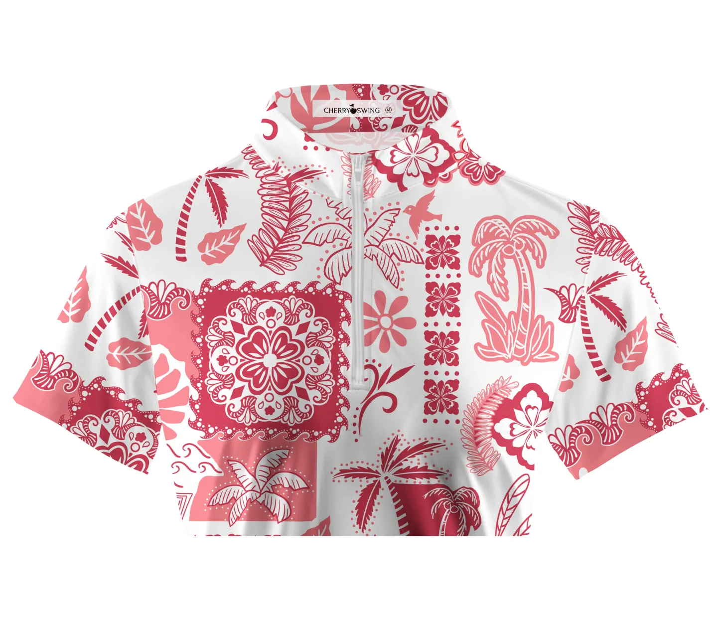 Cherryswing Women's Green Entertainment Short Sleeve Polos