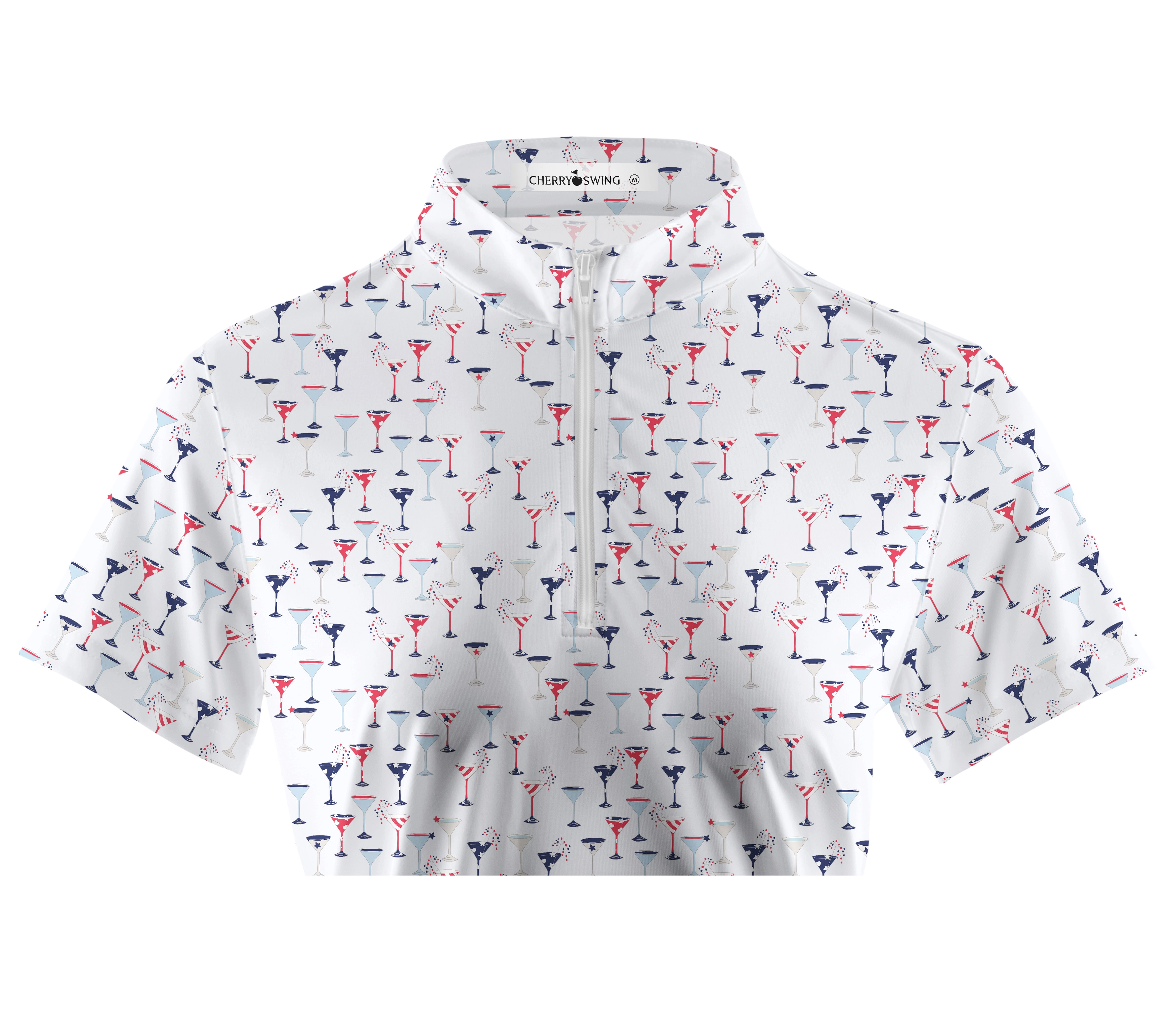 Cherryswing Women's Celebratory Atmosphere Short Sleeve Polos