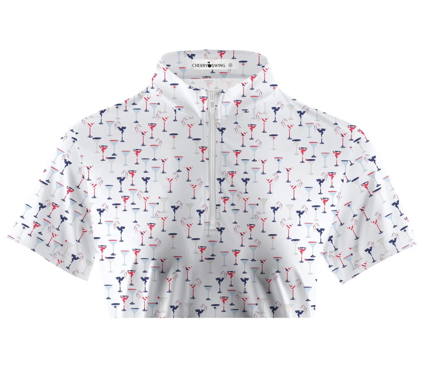 Cherryswing Women's Celebratory Atmosphere Short Sleeve Polos