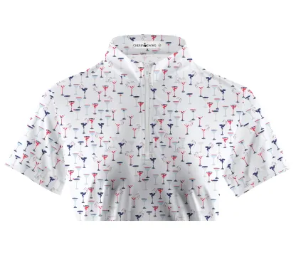 Cherryswing Women's Celebratory Atmosphere Short Sleeve Polos