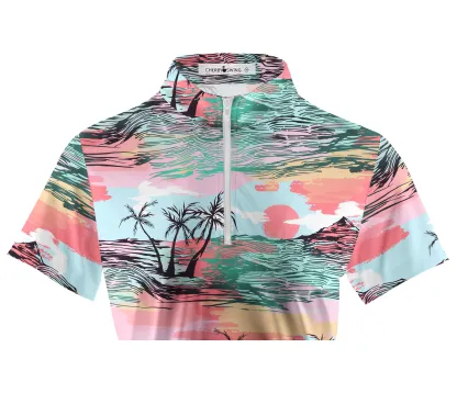 Cherryswing Women's Celebratory Atmosphere Short Sleeve Polos