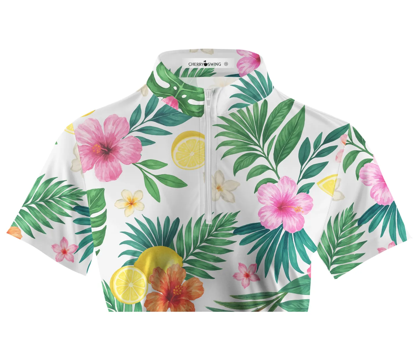 Cherryswing Women's Citrus Garden Short Sleeve Polos