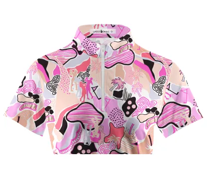 Cherryswing Women's Athlete Energy Short Sleeve Polos