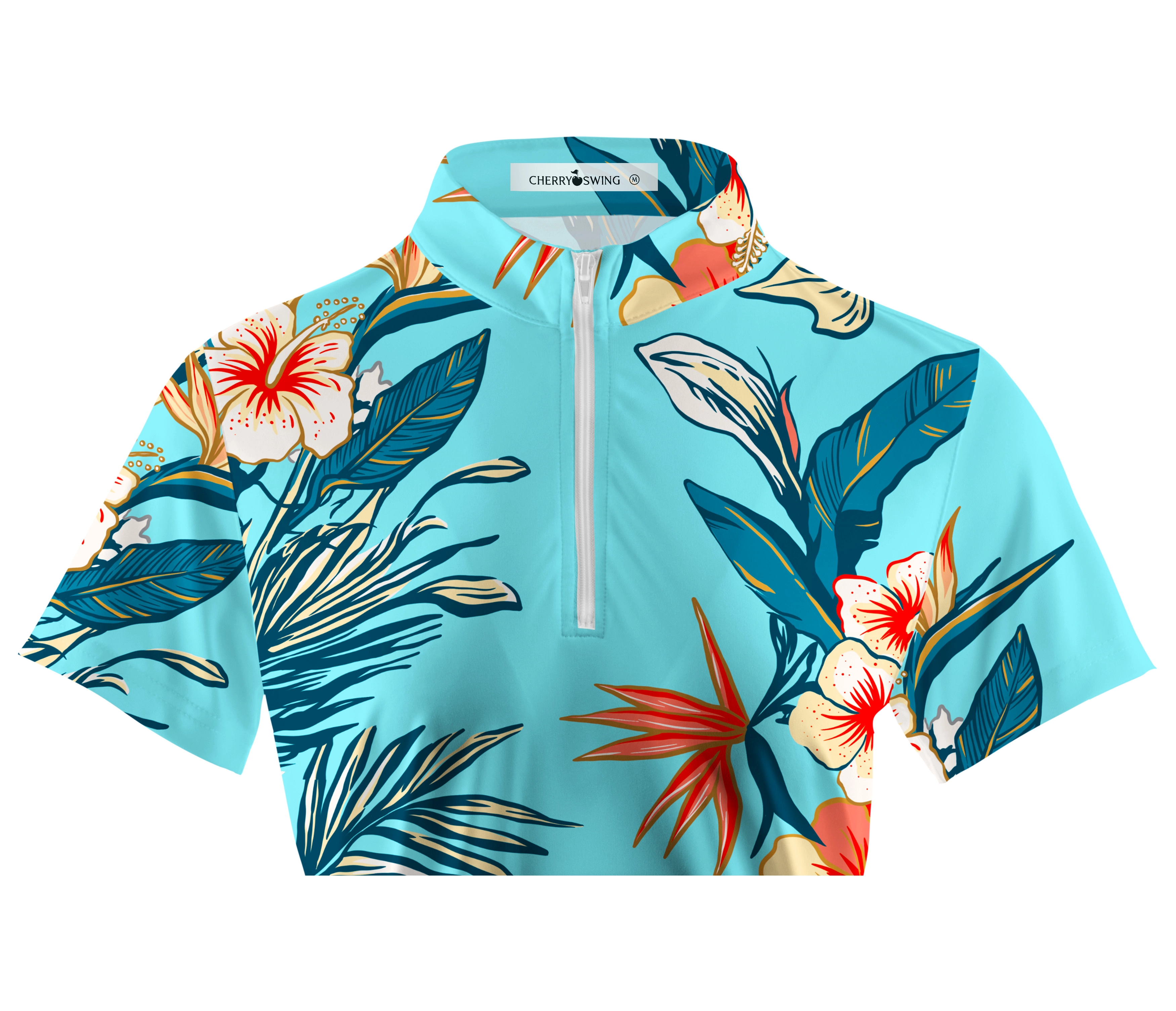 Cherryswing Women's Relaxing Hawaii Short Sleeve Polos