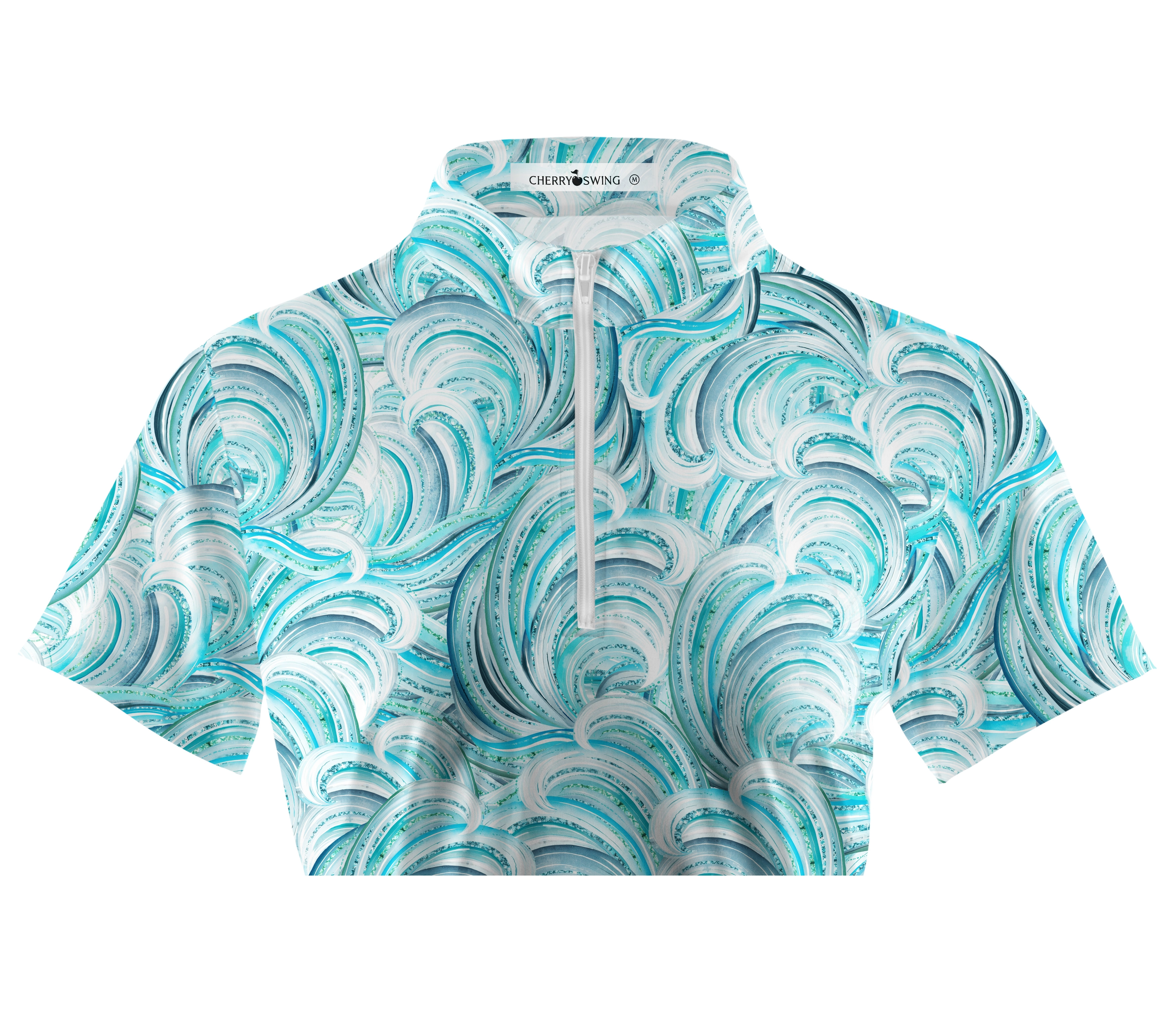 Cherryswing Women's Free Waves Short Sleeve Polos