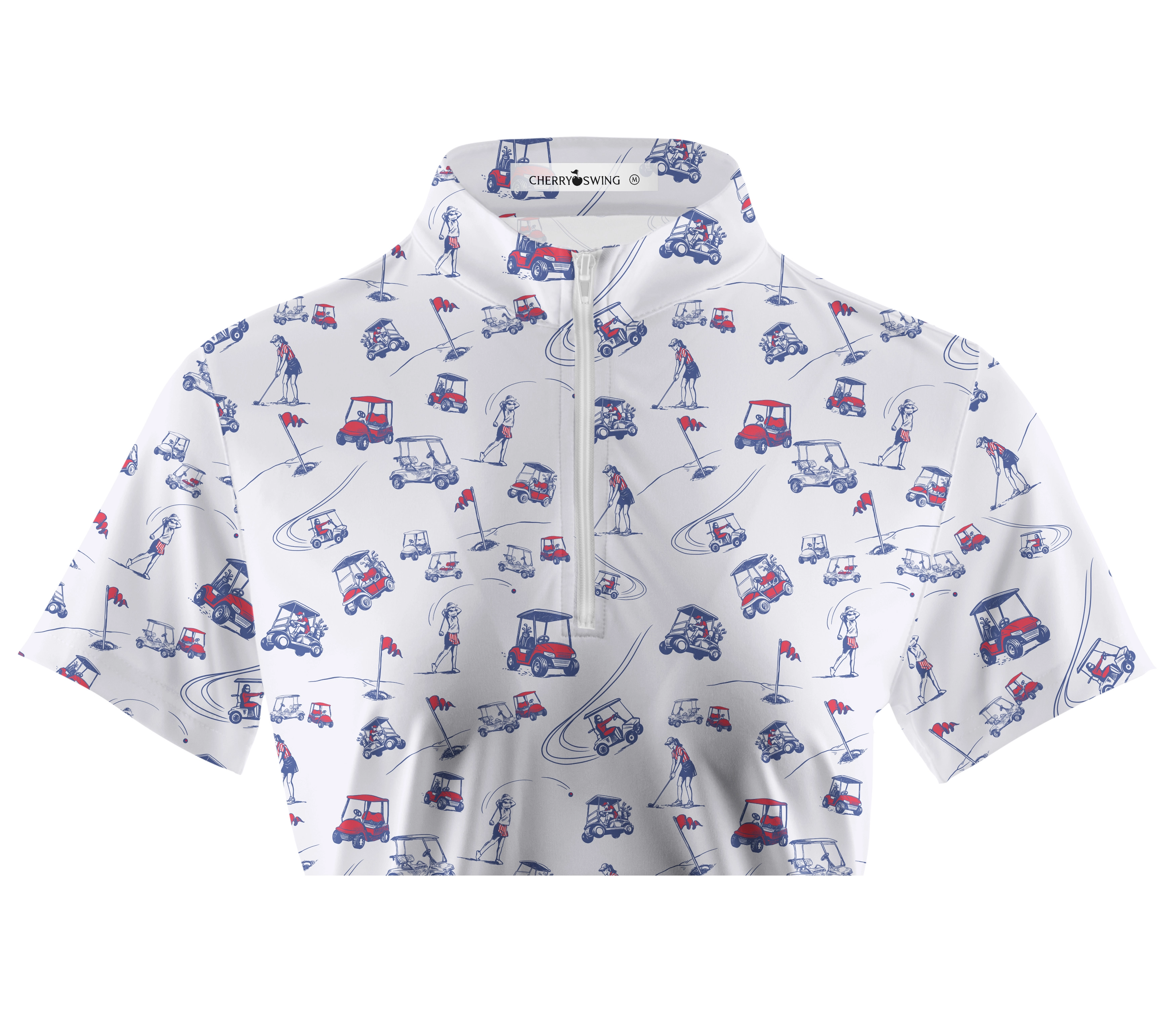 Cherryswing Women's Charm of Vintage Short Sleeve Polos