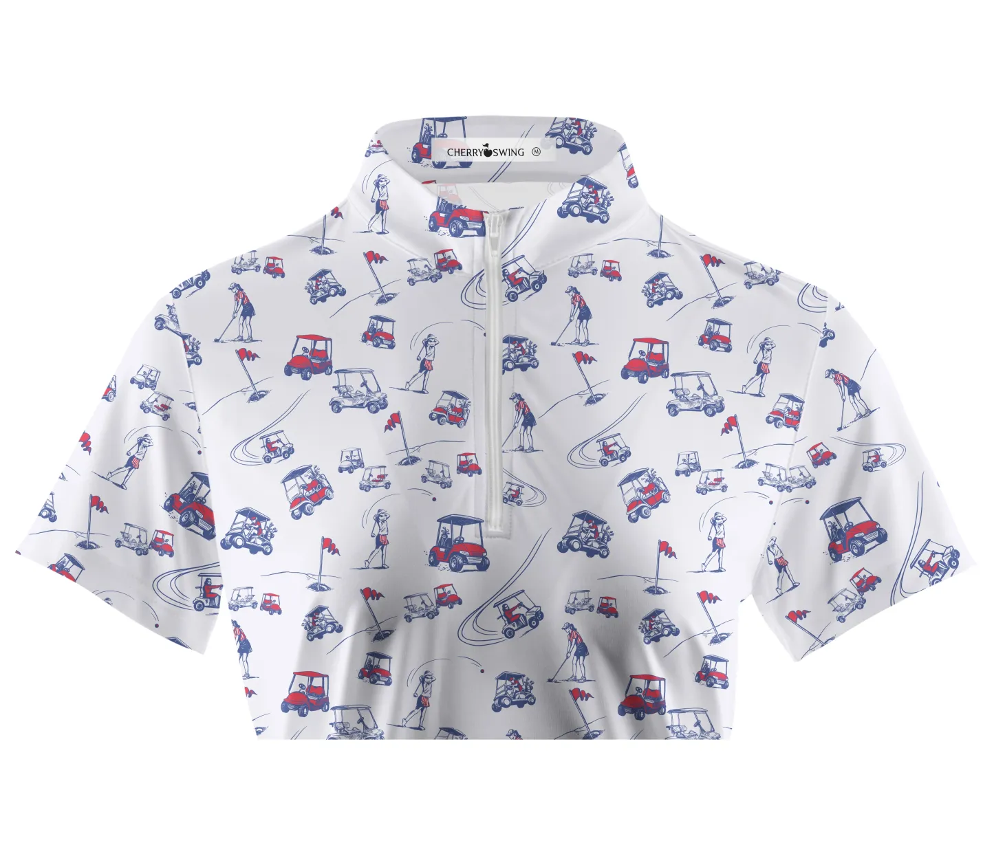 Cherryswing Women's Charm of Vintage Short Sleeve Polos