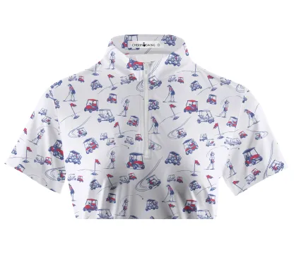 Cherryswing Women's Charm of Vintage Short Sleeve Polos